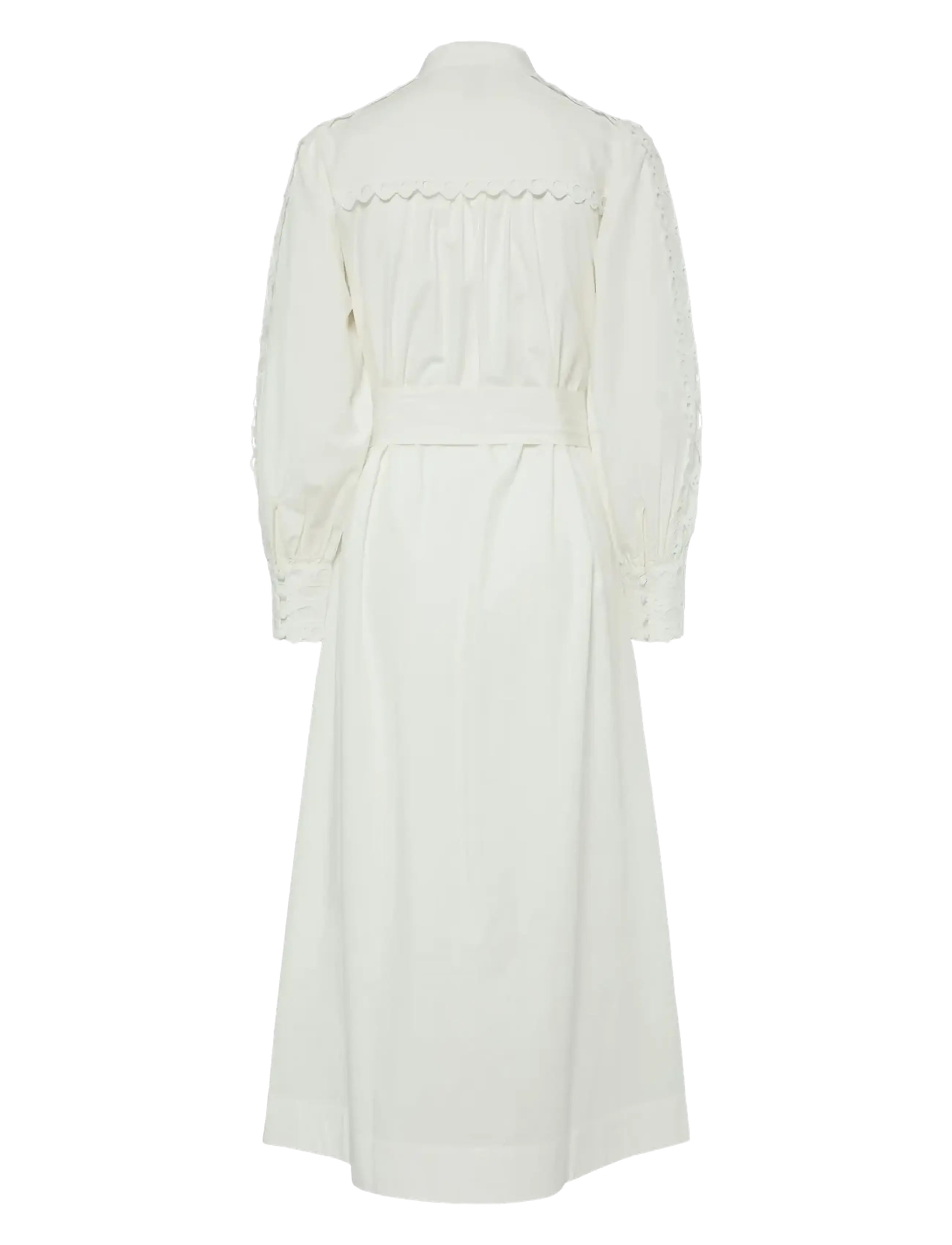 YAS - YASYAMINA LS LONG SHIRT DRESS S. - konfirmation - star white - 1