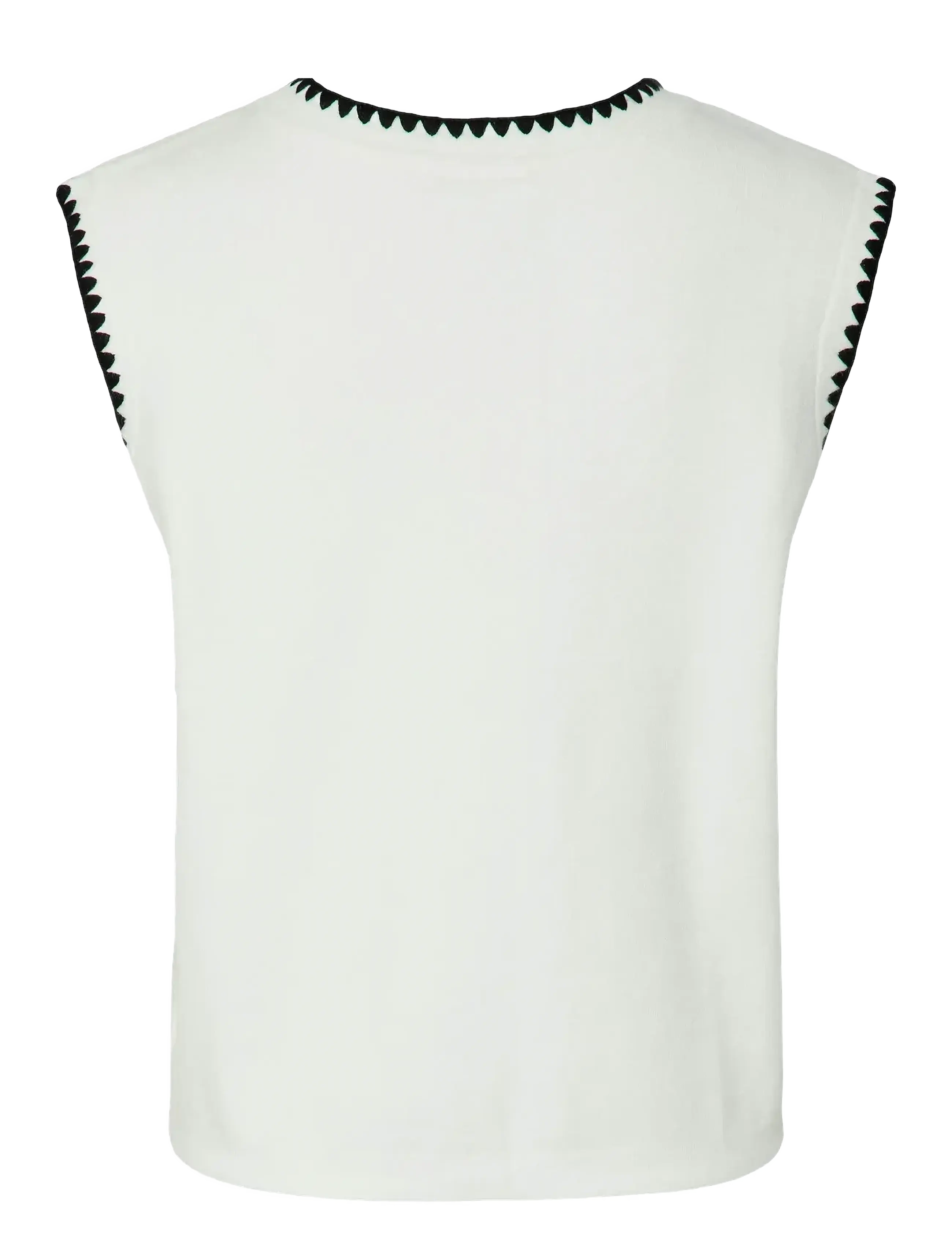 YAS - YASCONTRA SL KNIT VEST S. - strikkevester - star white - 1