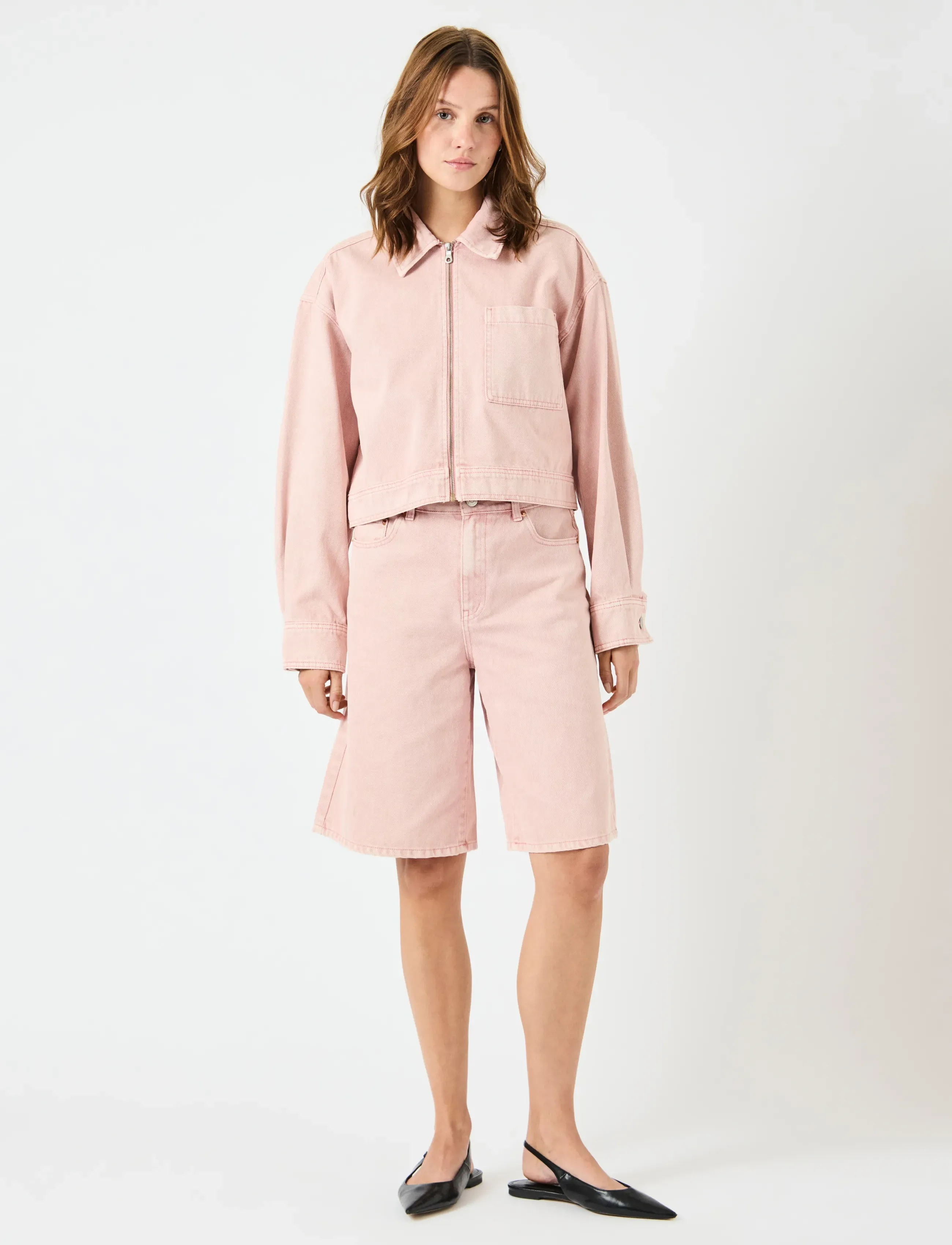 YAS - YASSUN LS CROP DENIM JACKET S. - FEST - frühlingsjacken - zephyr - 4