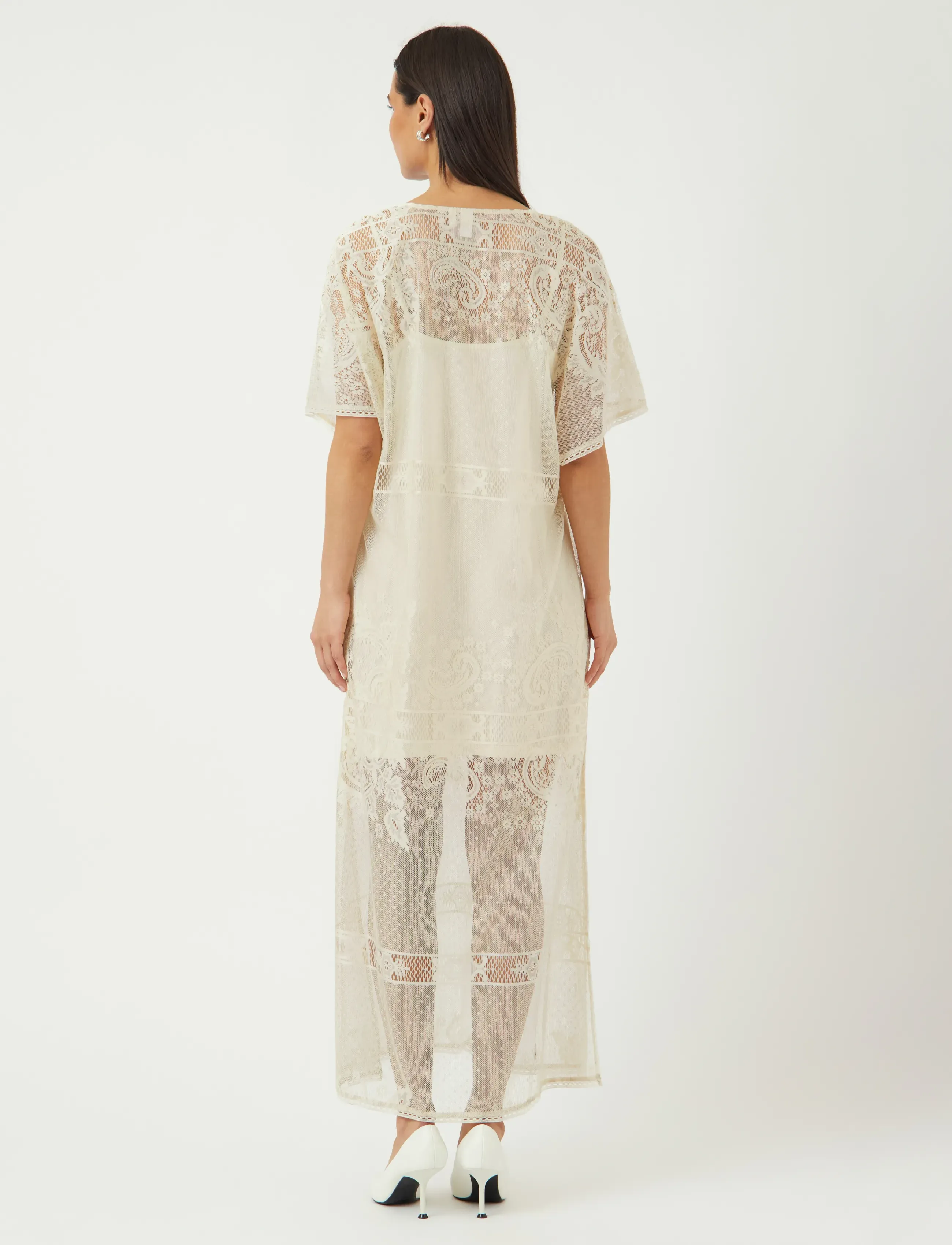 YAS - YASNINDA SS KAFTAN DRESS - FEST - summer dresses - birch - 3