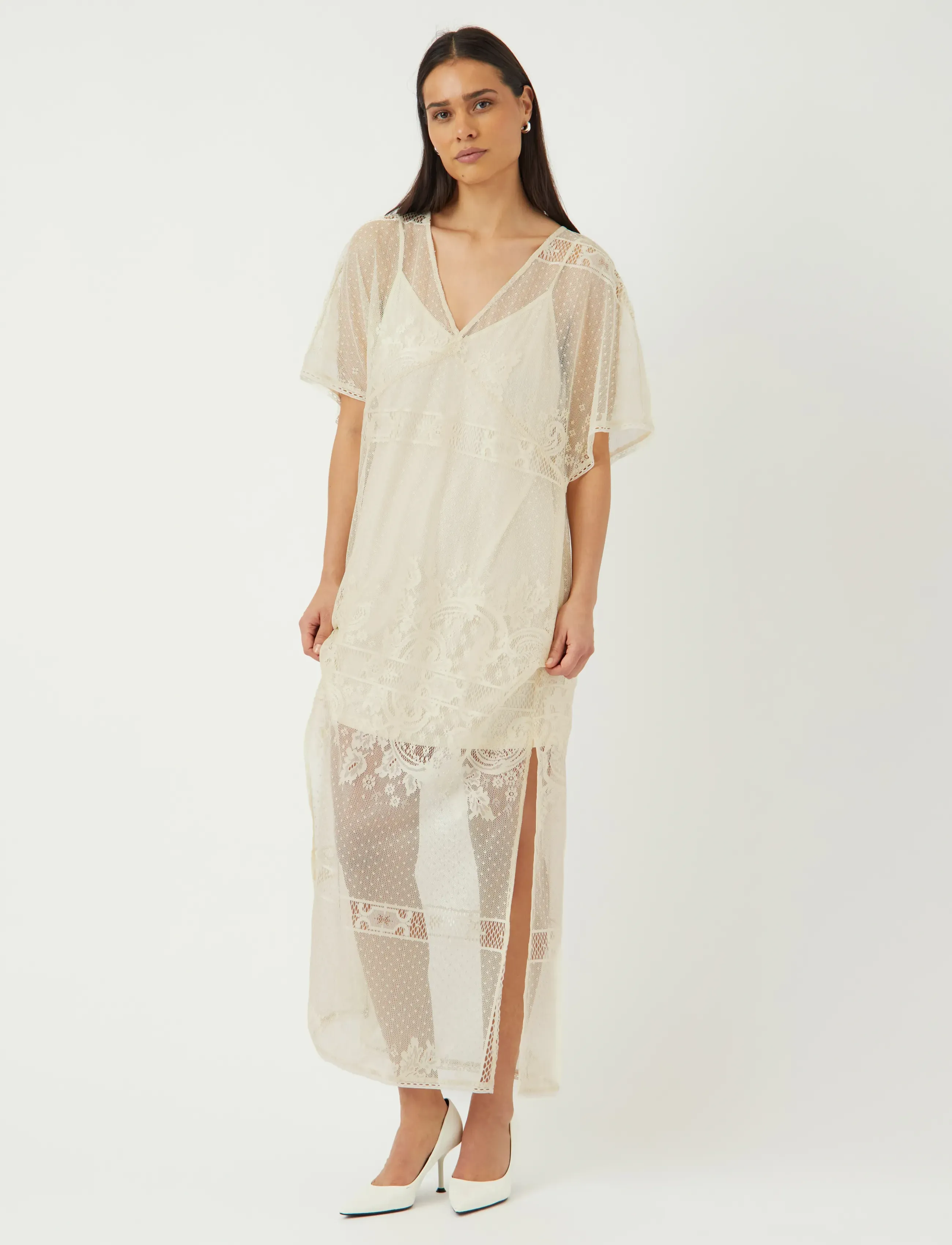 YAS - YASNINDA SS KAFTAN DRESS - FEST - summer dresses - birch - 4