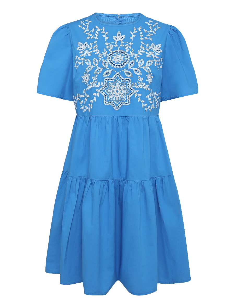 YAS - YASSIRA 2/4 DRESS S. - korta klänningar - super sonic - 0