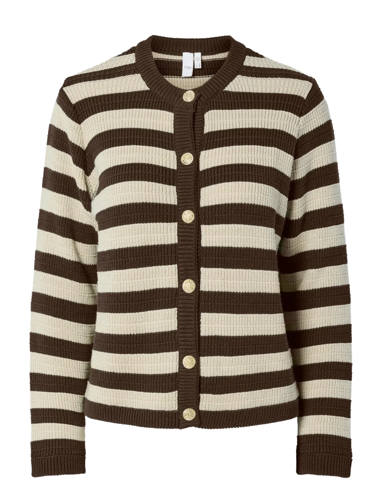 YAS YASSIRONI LS KNIT CARDIGAN S. NOOS - Cardigans - CHOCOLATE BROWN / brown