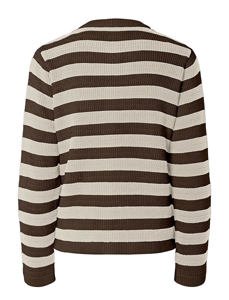 YAS - YASSIRONI LS KNIT CARDIGAN S. NOOS - cardigans - chocolate brown - 2