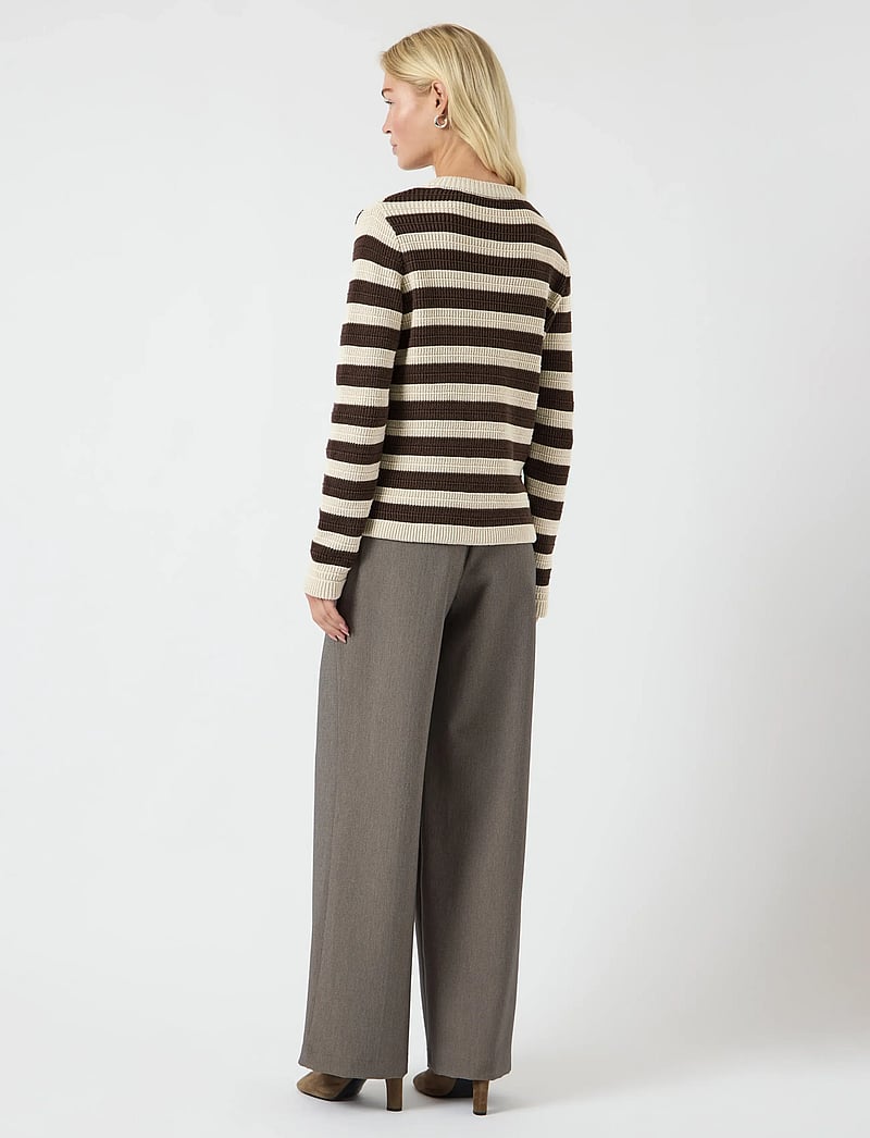 YAS - YASSIRONI LS KNIT CARDIGAN S. NOOS - cardigans - chocolate brown - 3