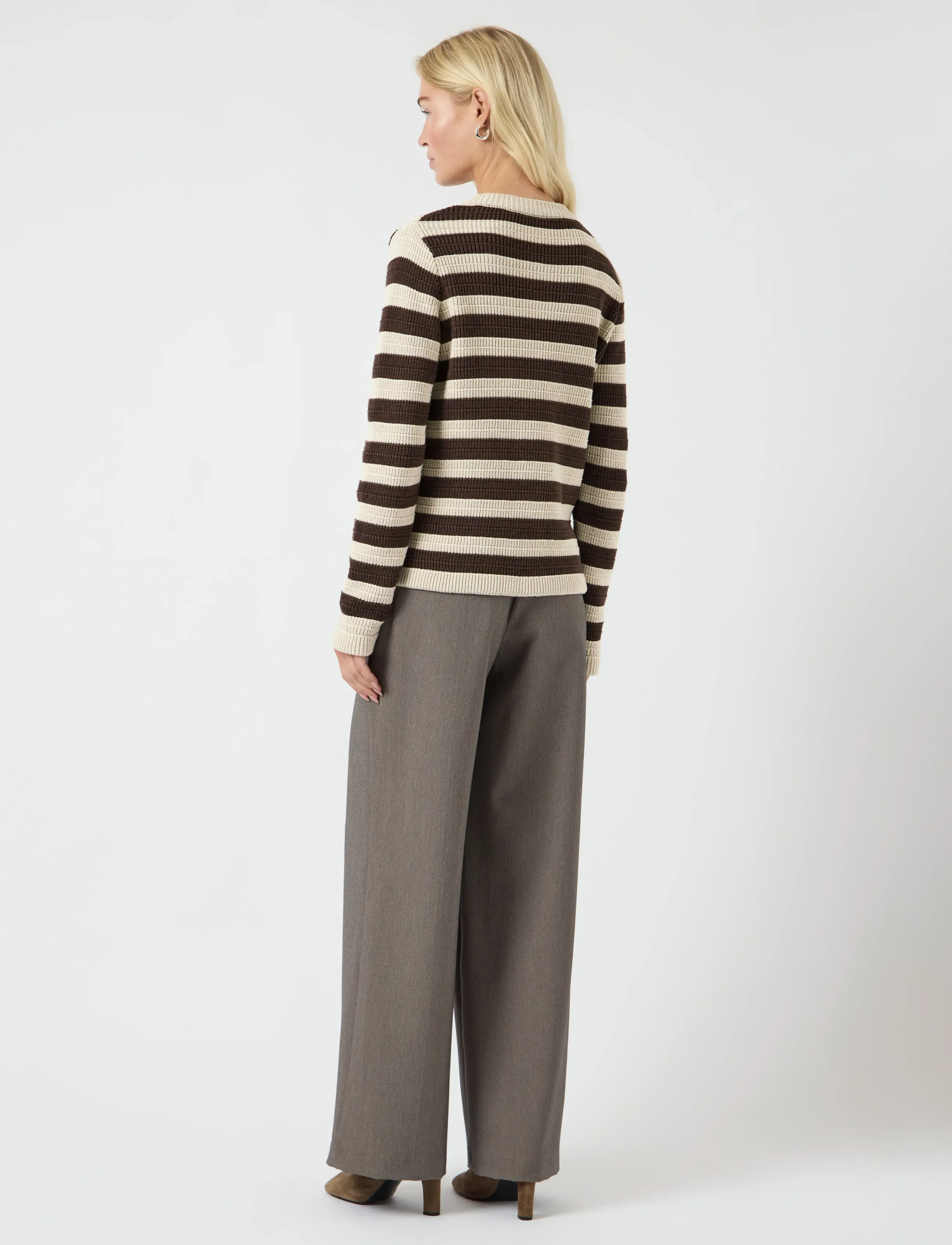 YAS - YASSIRONI LS KNIT CARDIGAN S. NOOS - kardigani - chocolate brown - 3