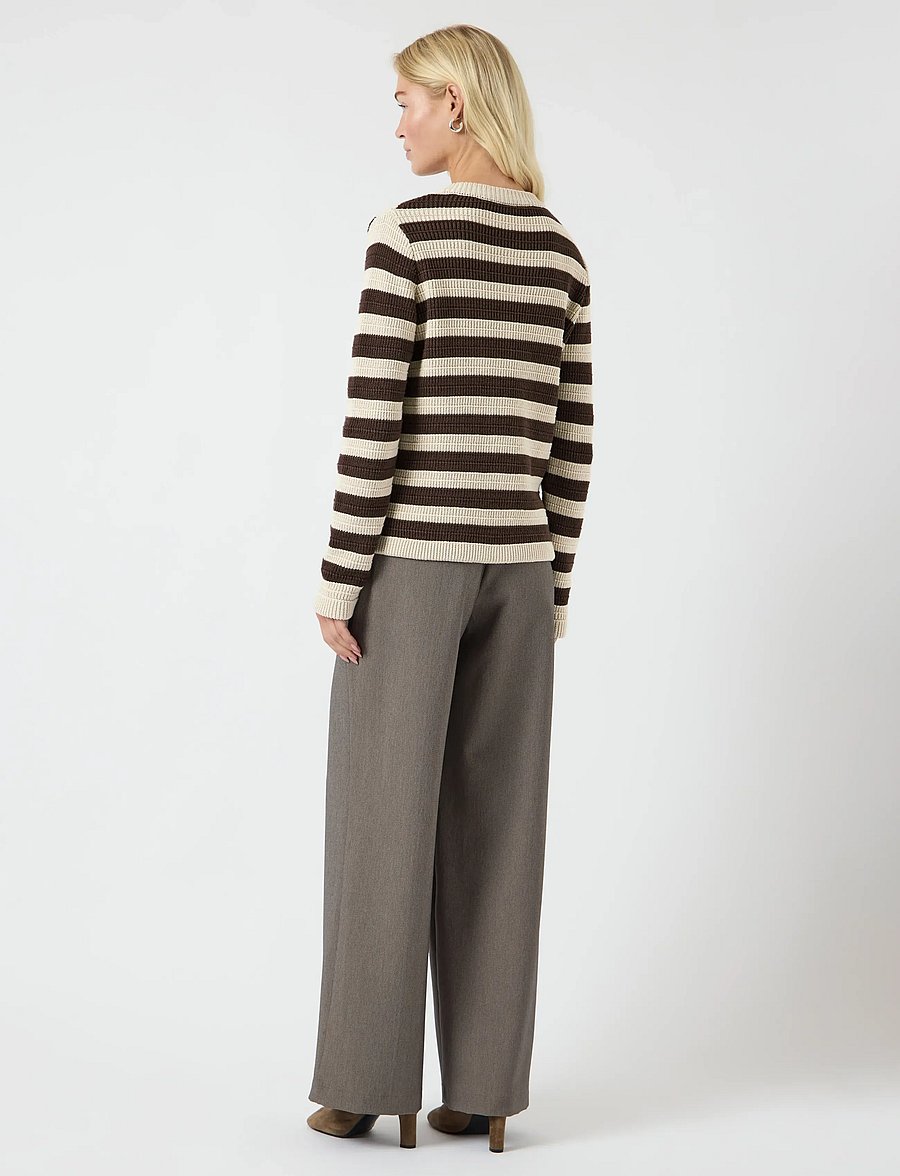 YAS - YASSIRONI LS KNIT CARDIGAN S. NOOS - kardigani - chocolate brown - 3