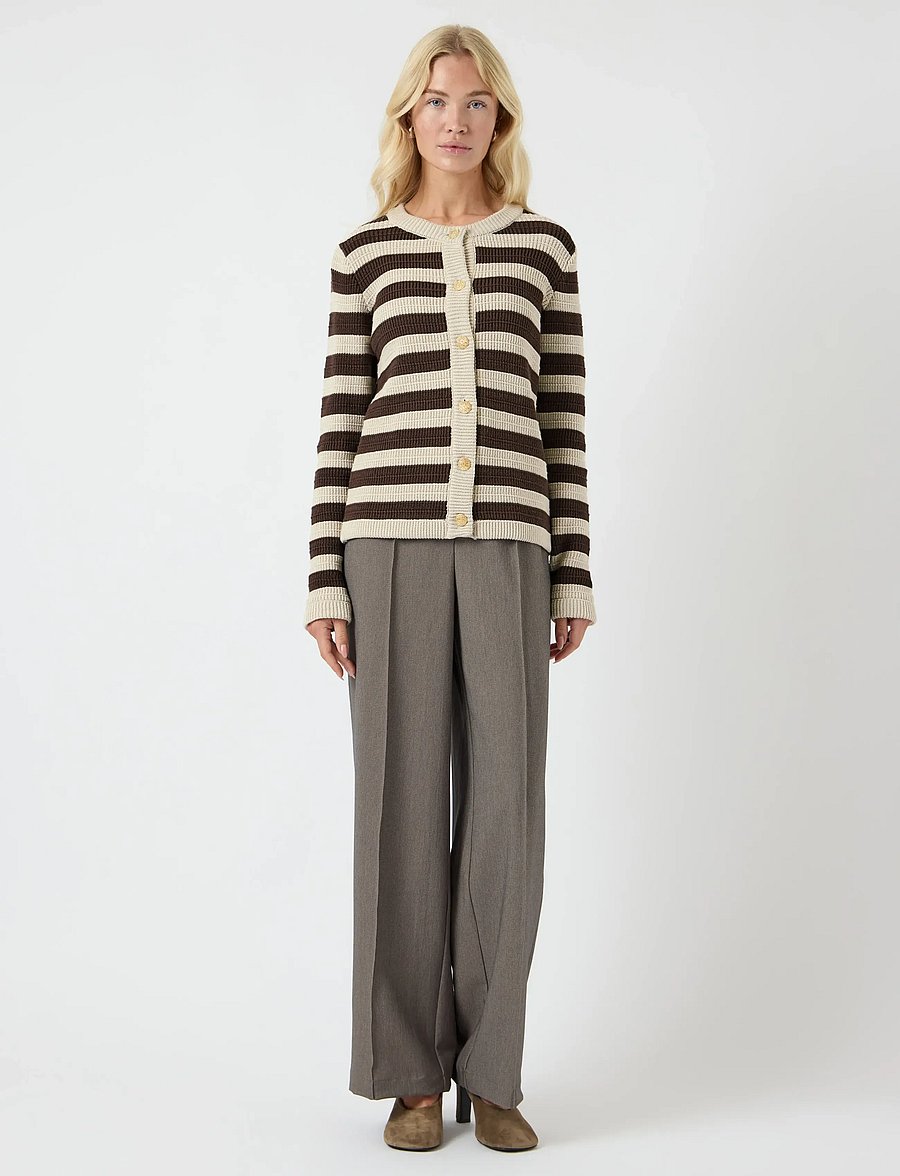 YAS - YASSIRONI LS KNIT CARDIGAN S. NOOS - kardigani - chocolate brown - 4