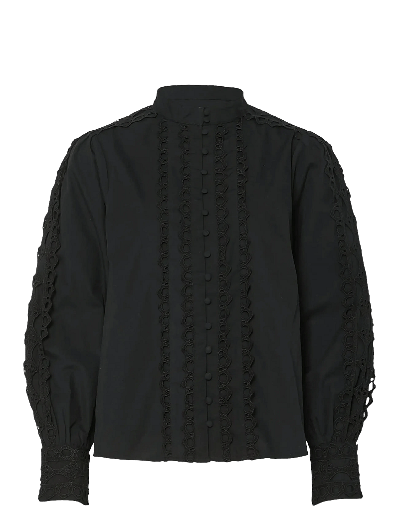 YAS - YASYAMINA LS SHIRT S. - langärmlige hemden - black - 0
