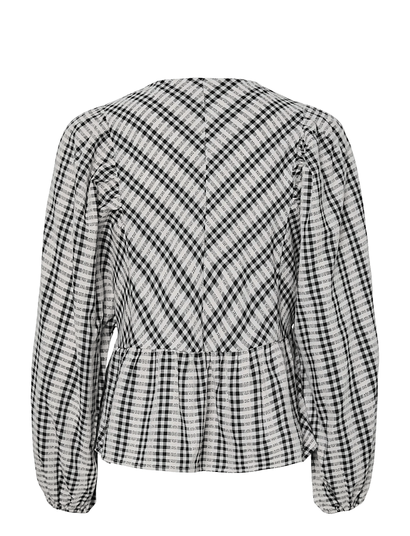 YAS - YASCELLI LS TIE TOP - langærmede bluser - black - 2