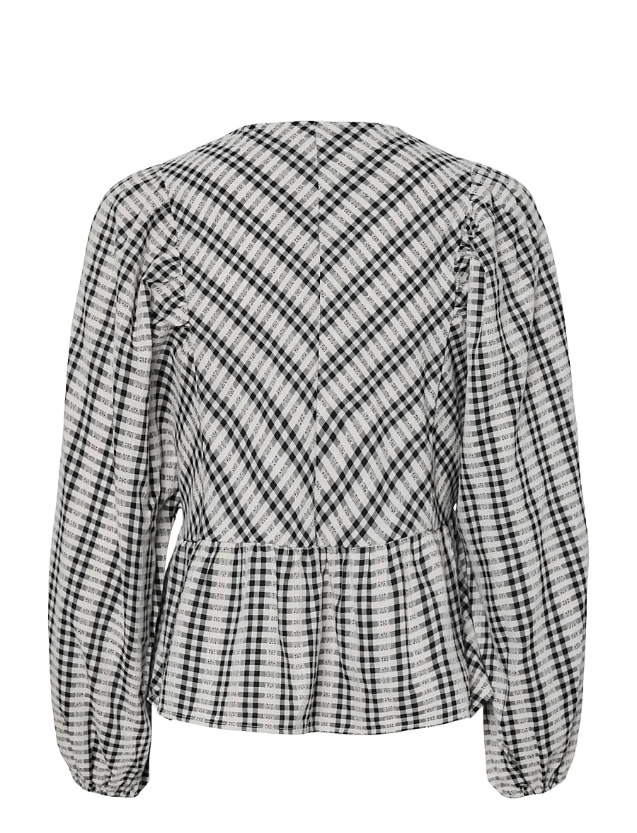 YAS - YASCELLI LS TIE TOP - langärmelige blusen - black - 2