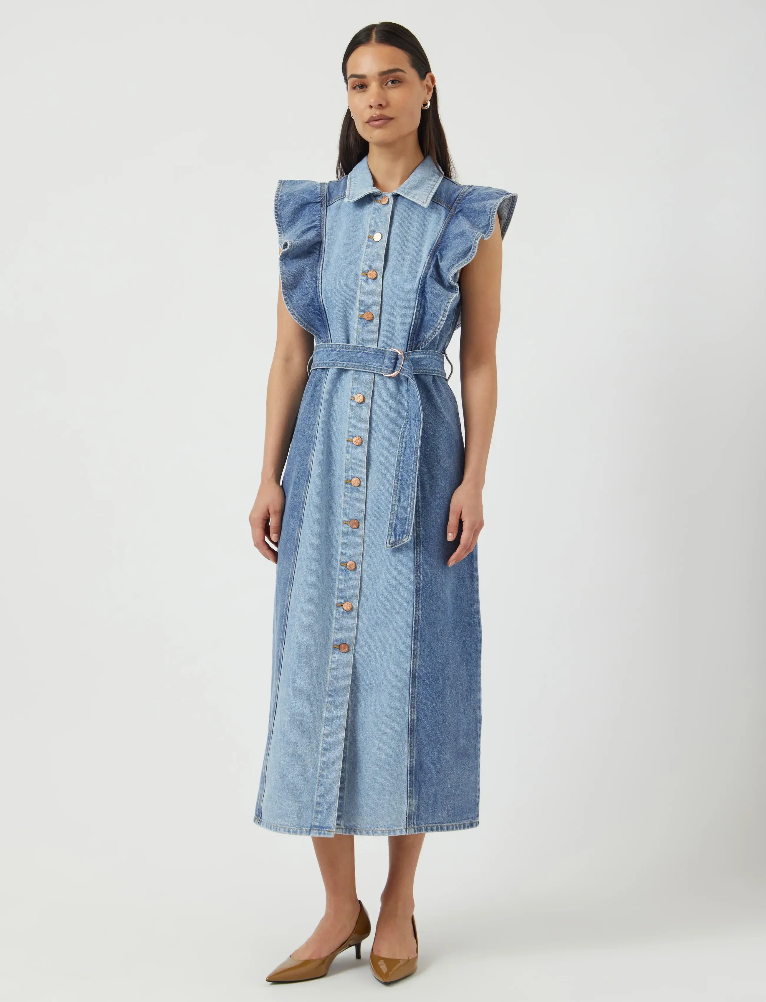 YAS YASCAWI SL DENIM LONG DRESS S. - YAS - MEDIUM BLUE DENIM / blue