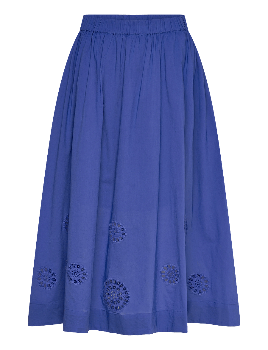 YAS - YASRAMY HW ANKLE SKIRT S. - maxi nederdele - dazzling blue - 0