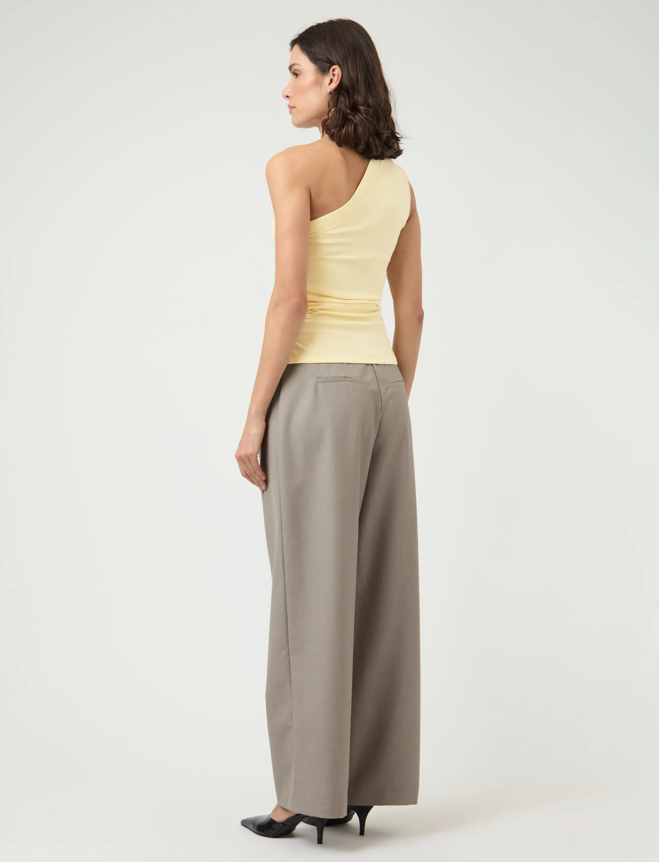 YAS - YASVENICE ONE SHOULDER TOP - sleeveless tops - anise flower - 3