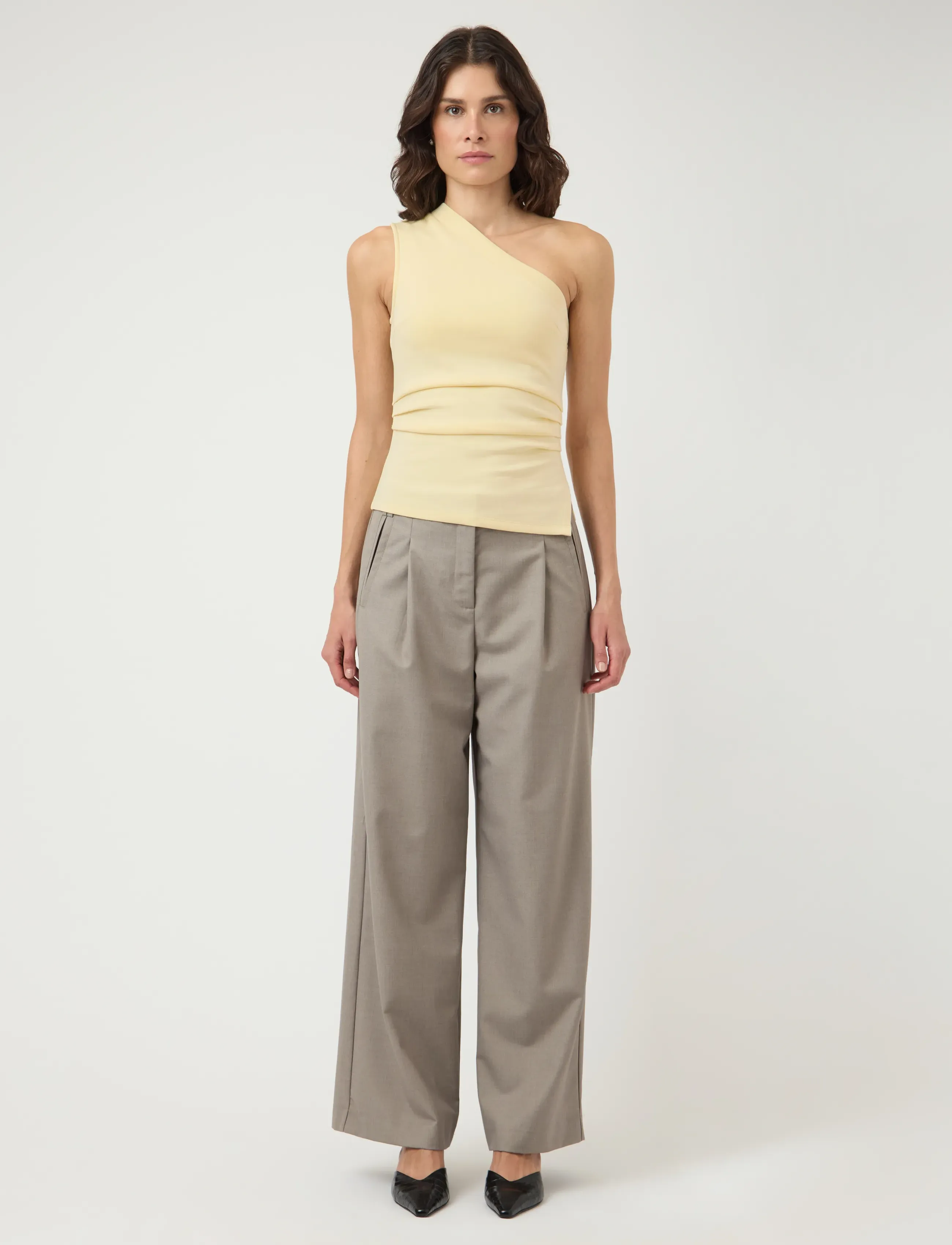 YAS - YASVENICE ONE SHOULDER TOP - sleeveless tops - anise flower - 4