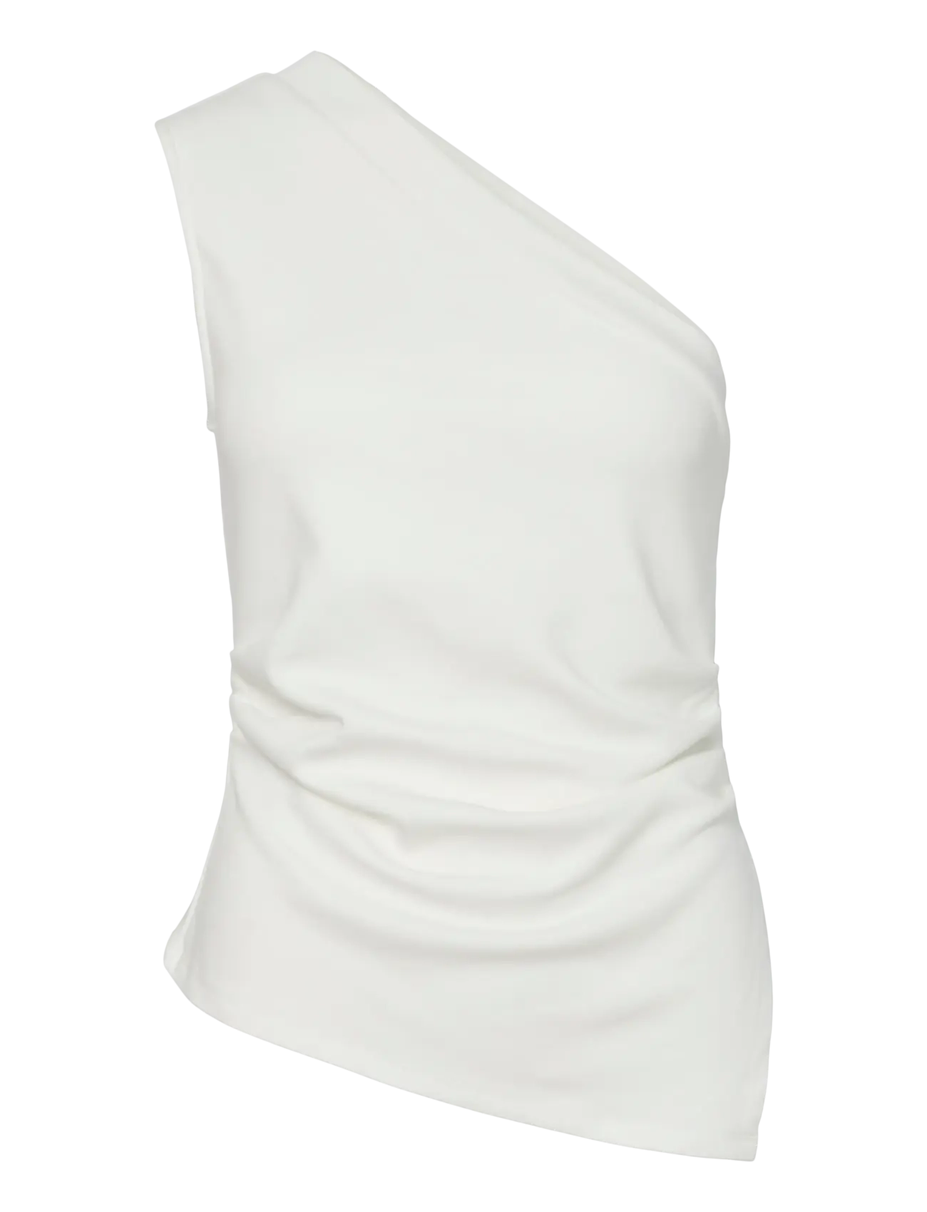 YAS YASVENICE ONE SHOULDER TOP - Vêtements - STAR WHITE / white