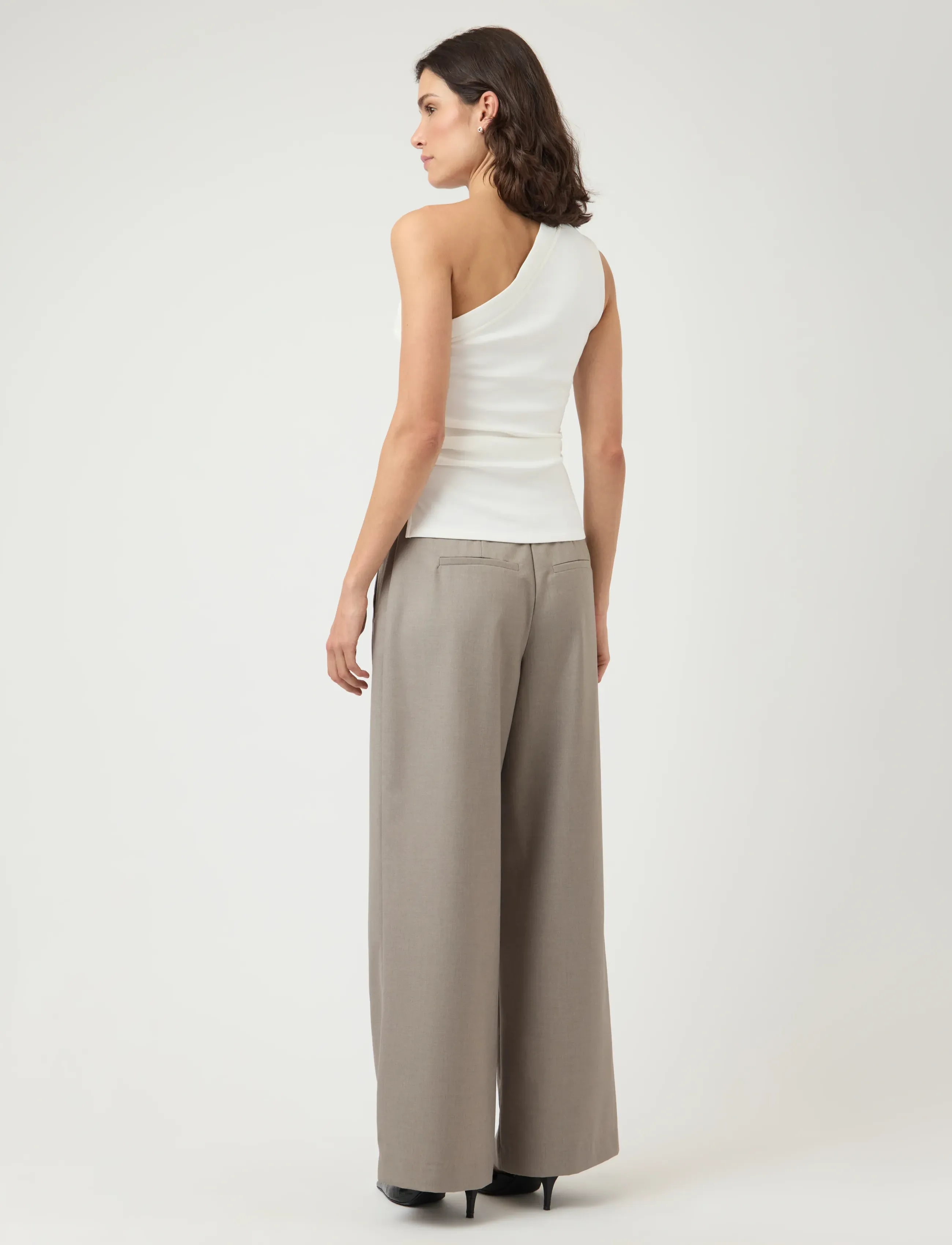 YAS - YASVENICE ONE SHOULDER TOP - topid ja varrukateta alussärgid - star white - 3