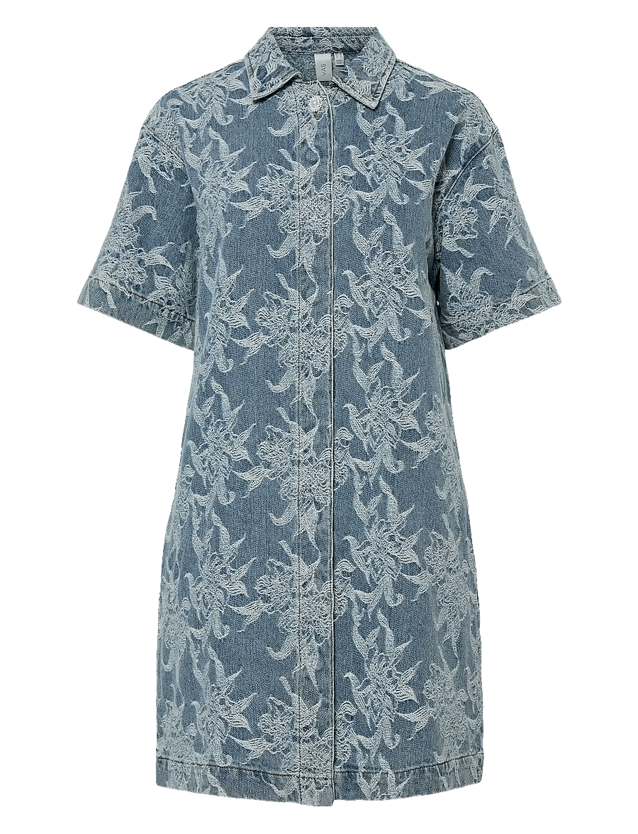 YAS - YASFLAMERA SS DENIM SHIRT DRESS S. - robes chemises - light blue denim - 1