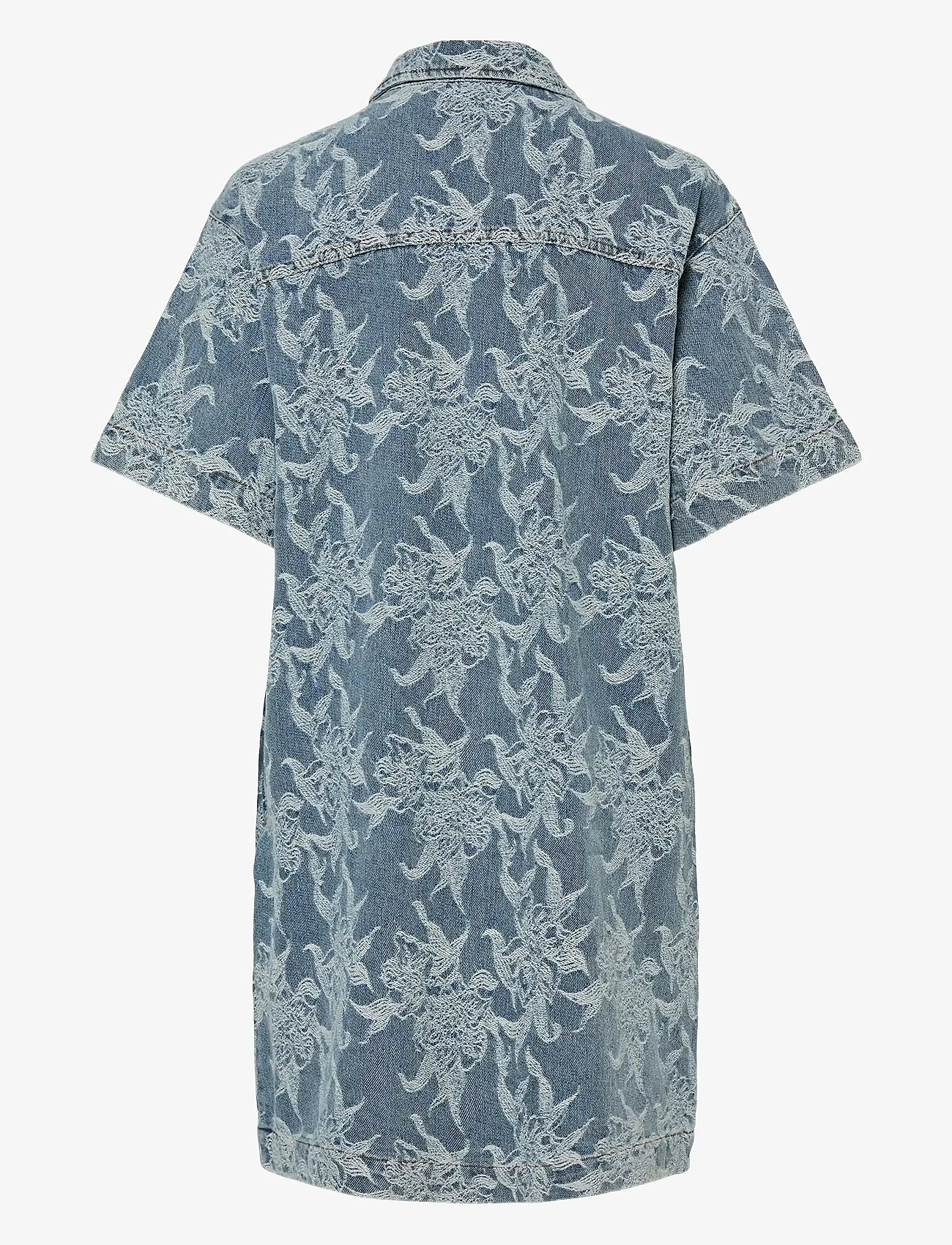 YAS - YASFLAMERA SS DENIM SHIRT DRESS S. - skjortklänningar - light blue denim - 1