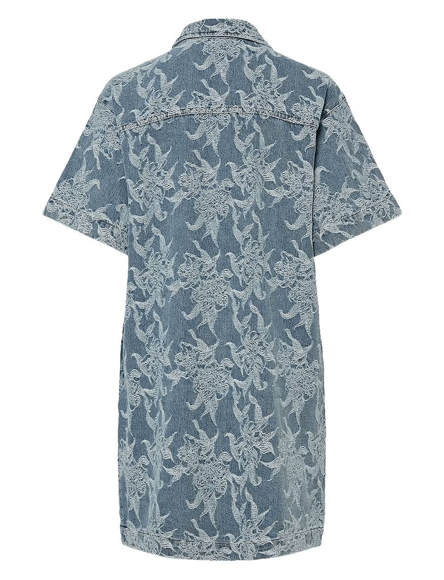 YAS - YASFLAMERA SS DENIM SHIRT DRESS S. - robes chemises - light blue denim - 2