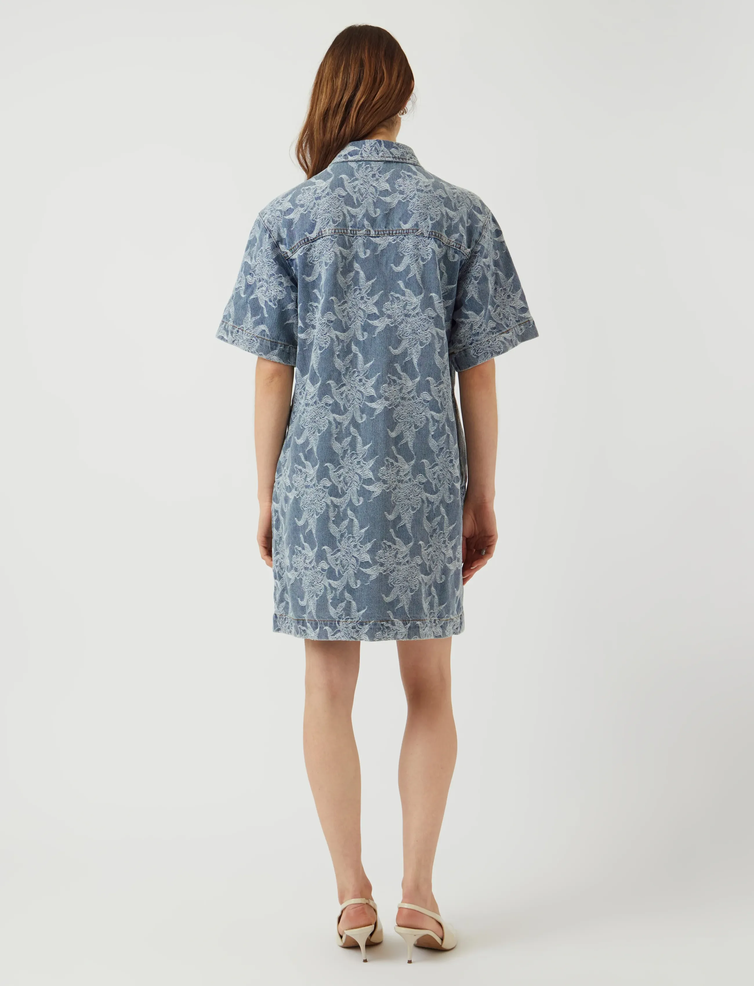 YAS - YASFLAMERA SS DENIM SHIRT DRESS S. - robes chemises - light blue denim - 3