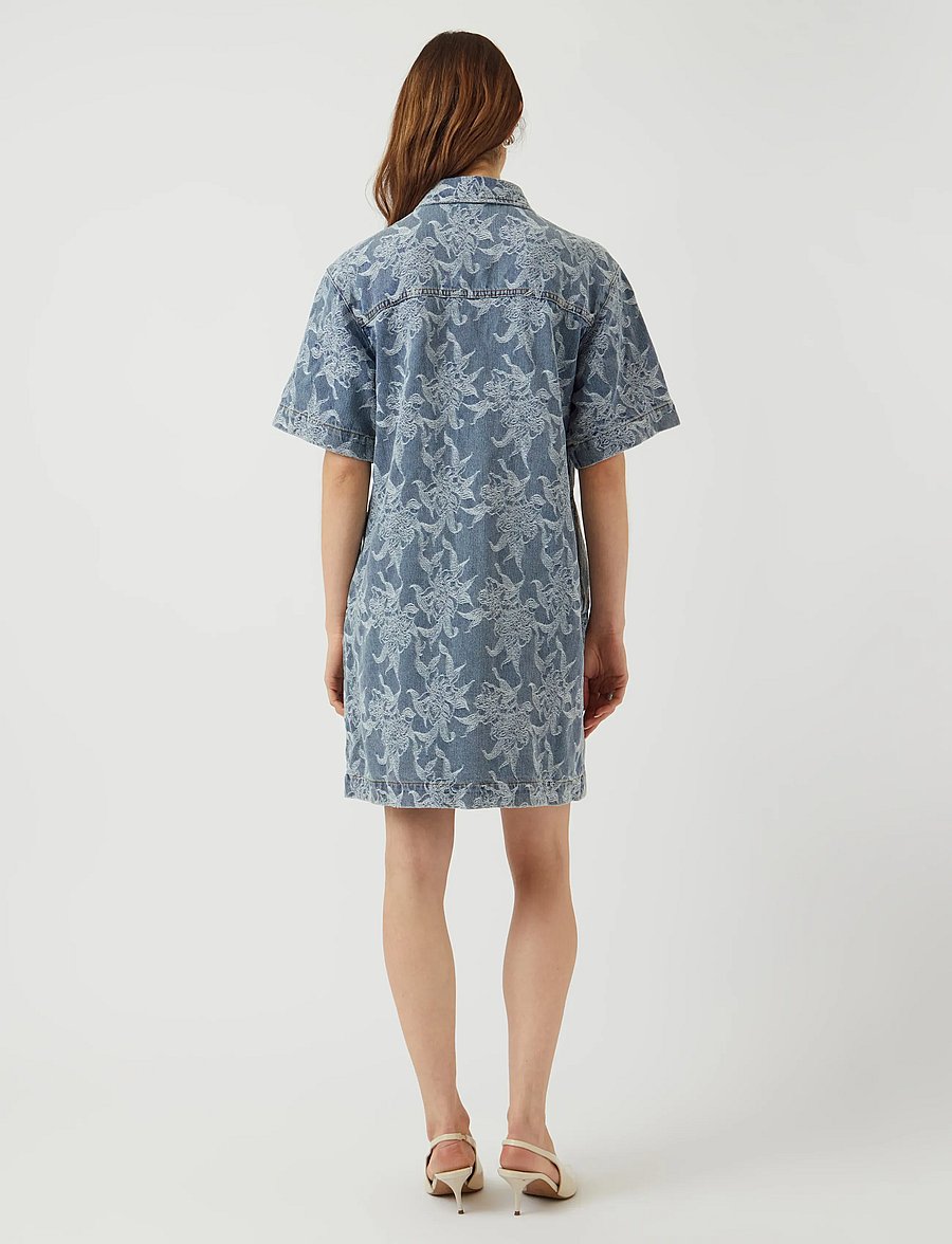 YAS - YASFLAMERA SS DENIM SHIRT DRESS S. - robes chemises - light blue denim - 3