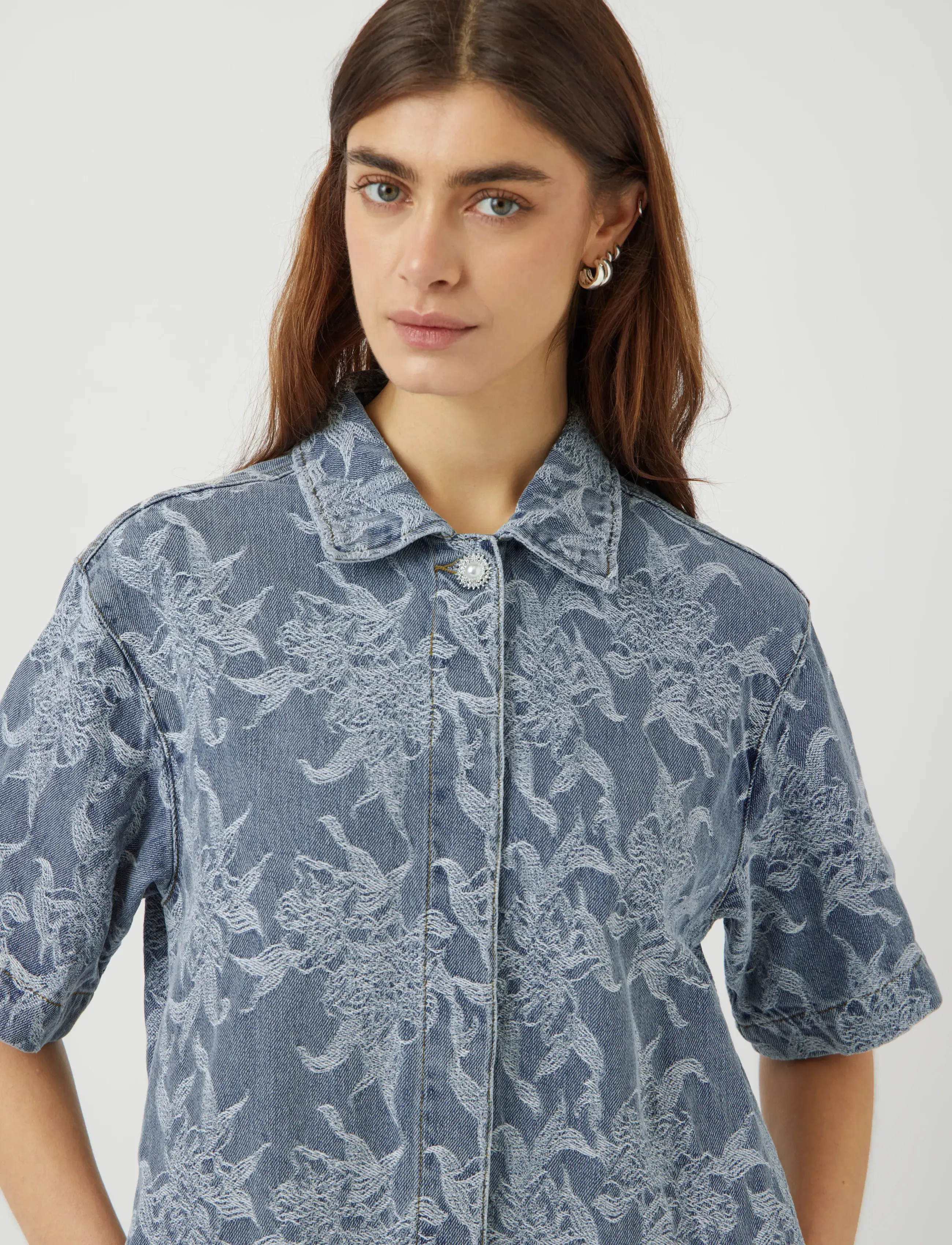 YAS Yasflamera Ss Denim Shirt Dress S. skjortklänningar dam – bild 6