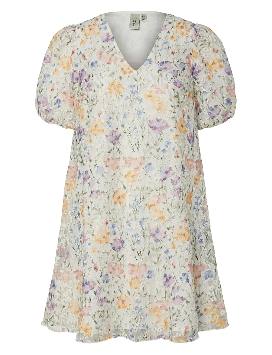 YAS - YASLEANNA SS DRESS S. - SHOW - konfirmatsioon - star white - 1