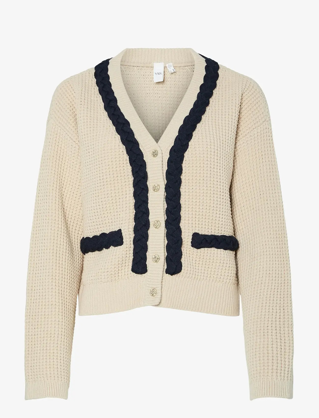 YAS - YASARINA LS KNIT CARDIGAN S. - koftor - birch - 0