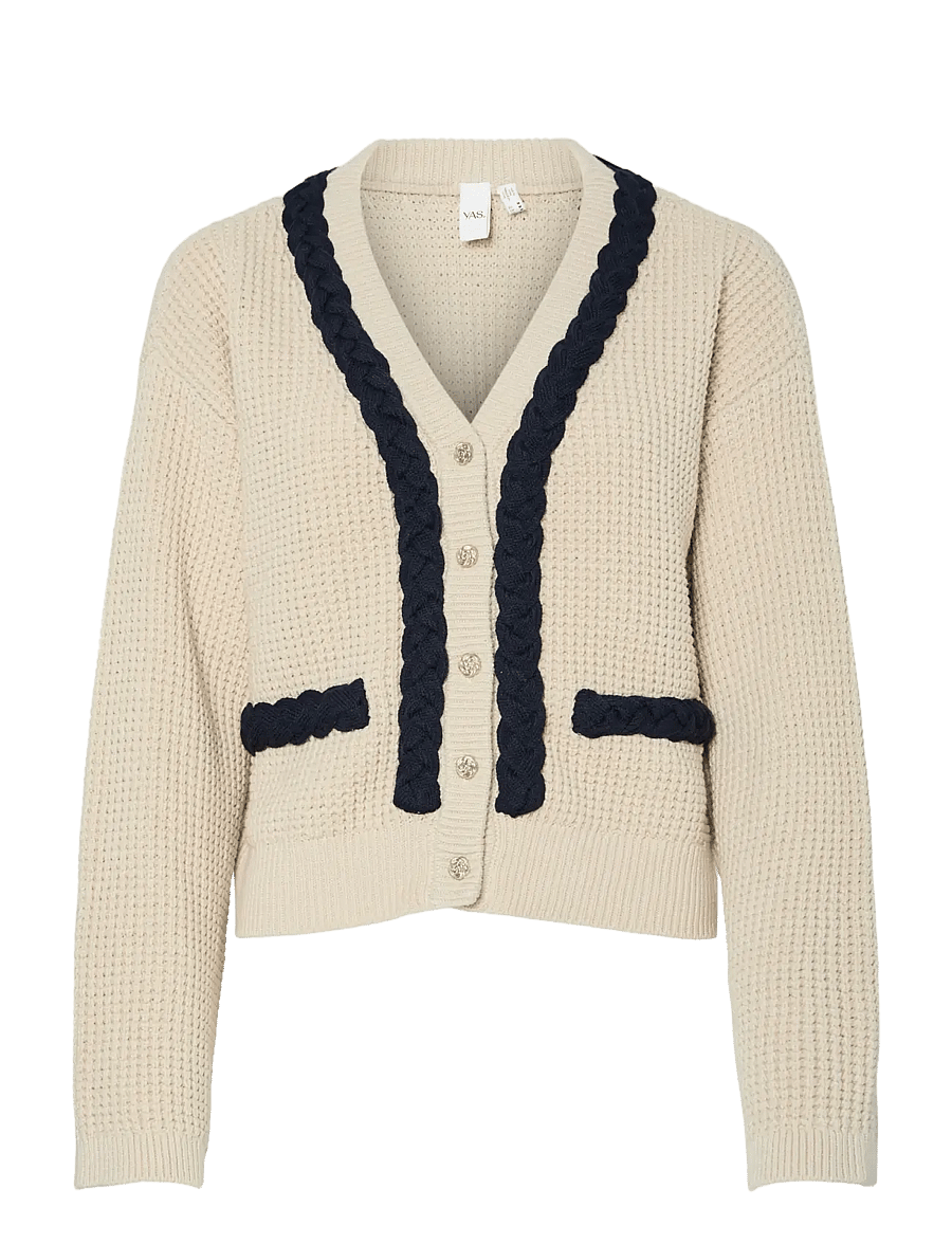 YAS - YASARINA LS KNIT CARDIGAN S. - cardigans - birch - 0