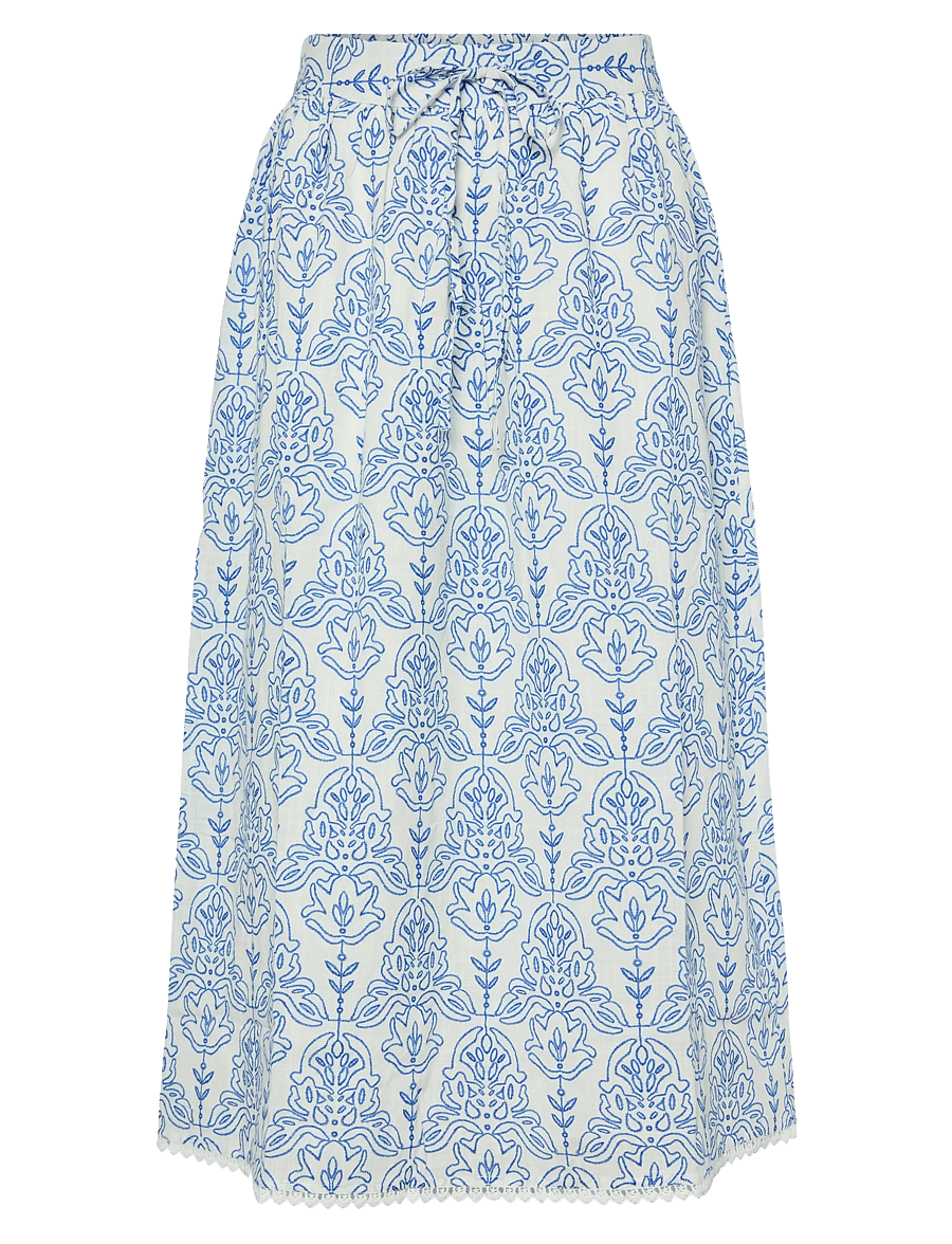 YAS - YASCINNI HW ANKLE SKIRT S. - midi nederdele - star white - 1