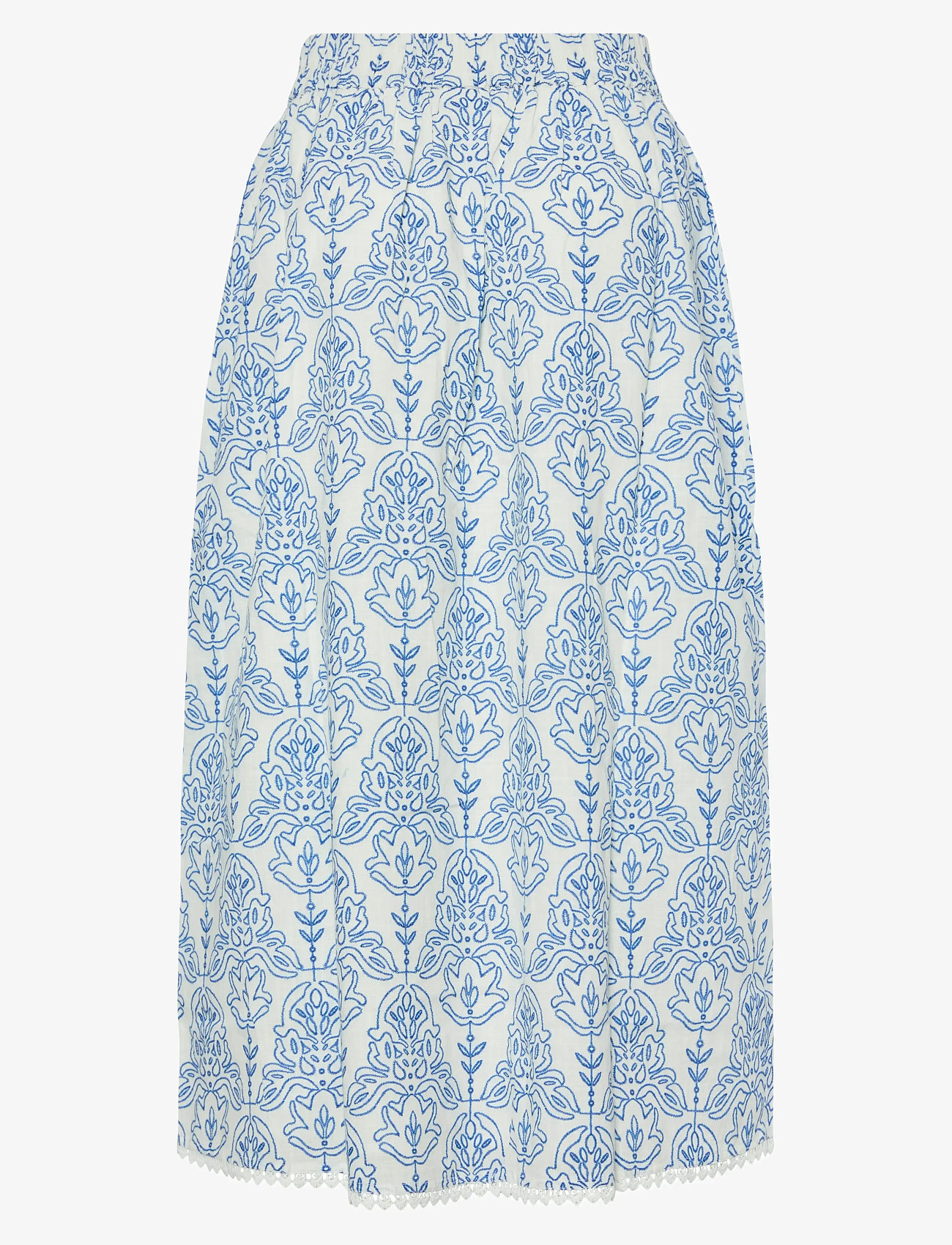 YAS - YASCINNI HW ANKLE SKIRT S. - midiseelikud - star white - 1