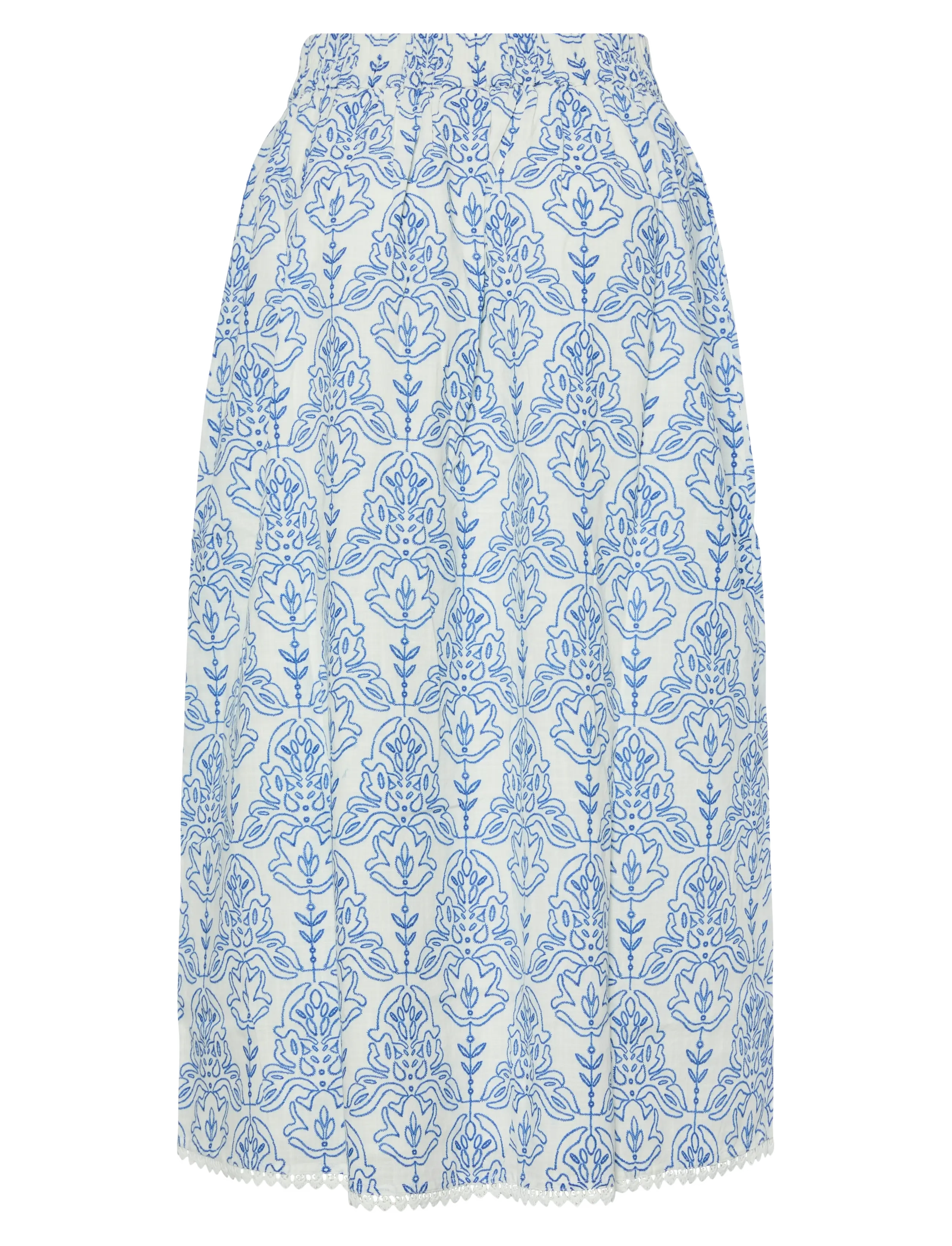YAS - YASCINNI HW ANKLE SKIRT S. - midi svārki - star white - 2