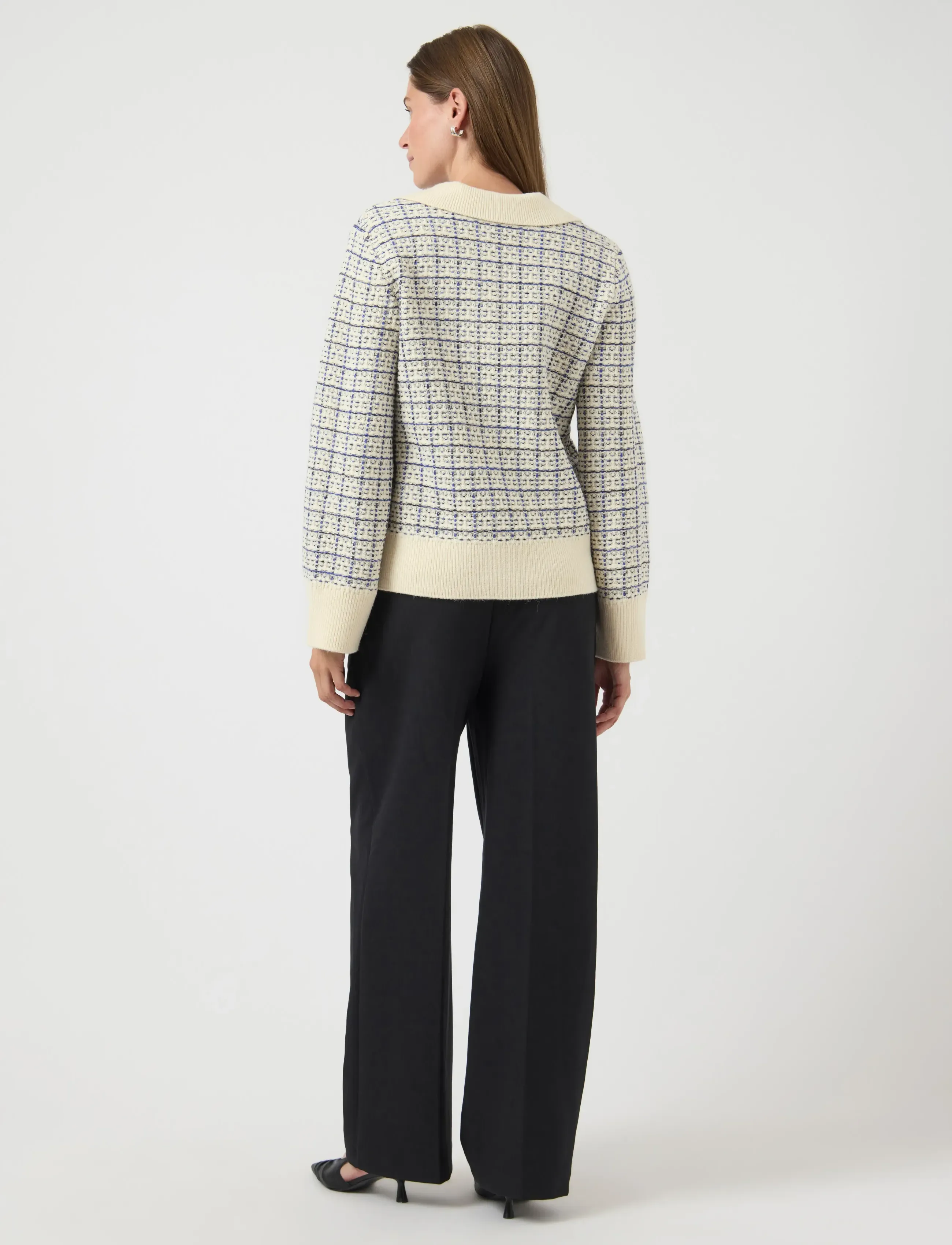 YAS - YASLIVIA LS V-NECK KNIT PULLOVER NOOS - jumpers - birch - 3