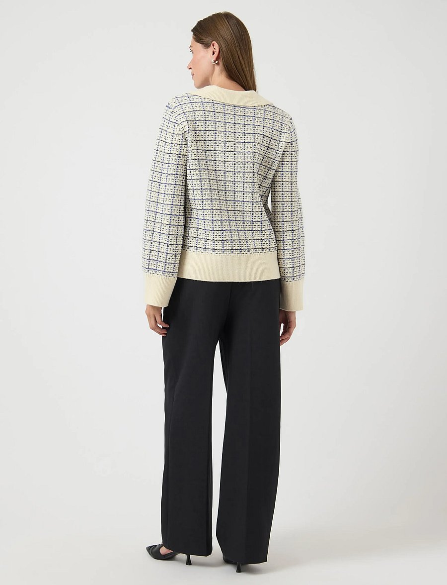 YAS - YASLIVIA LS V-NECK KNIT PULLOVER NOOS - pullover - birch - 3
