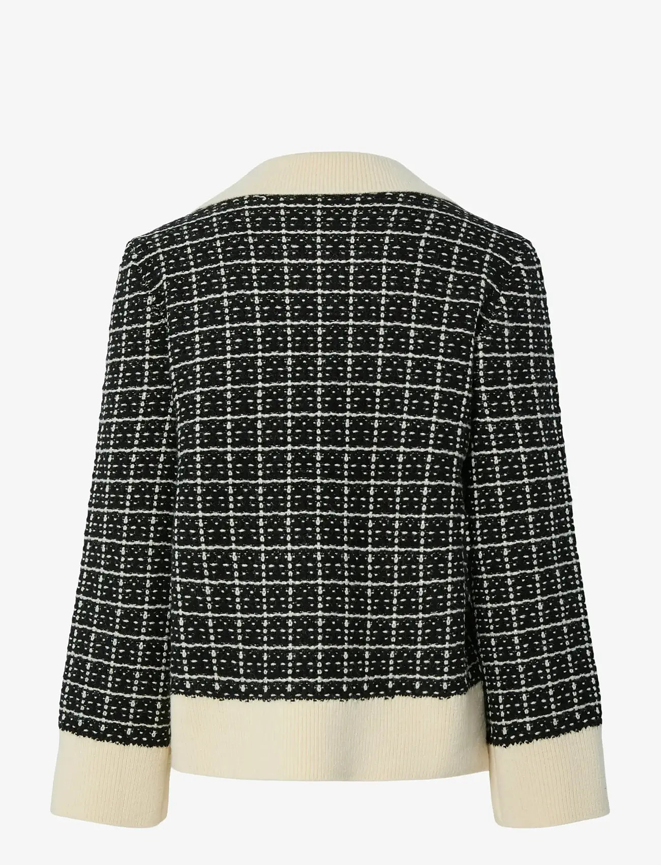 YAS - YASLIVIA LS V-NECK KNIT PULLOVER NOOS - stickade tröjor - black - 2