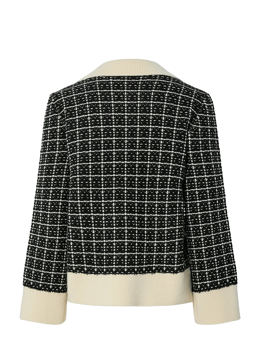 YAS - YASLIVIA LS V-NECK KNIT PULLOVER NOOS - pullover - black - 2