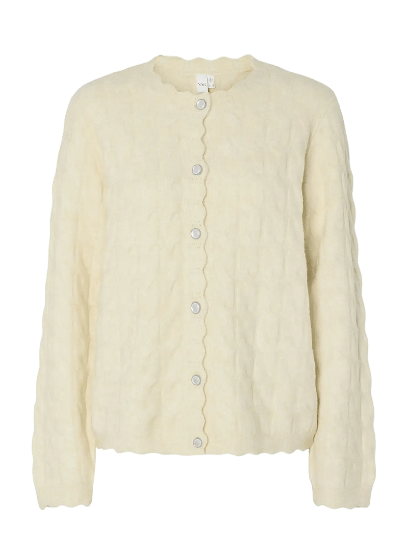 YAS - YASBUBERA LS KNIT CARDIGAN S. NOOS - cardigans - birch - 0