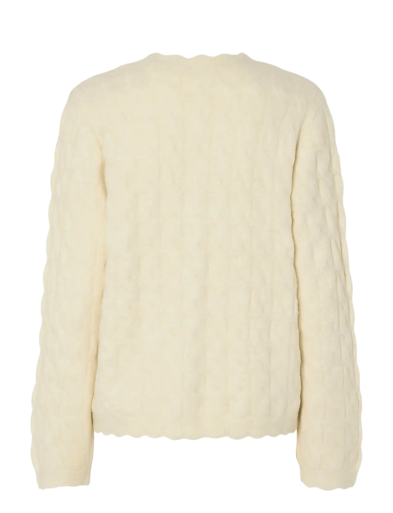 YAS - YASBUBERA LS KNIT CARDIGAN S. NOOS - cardigans - birch - 1