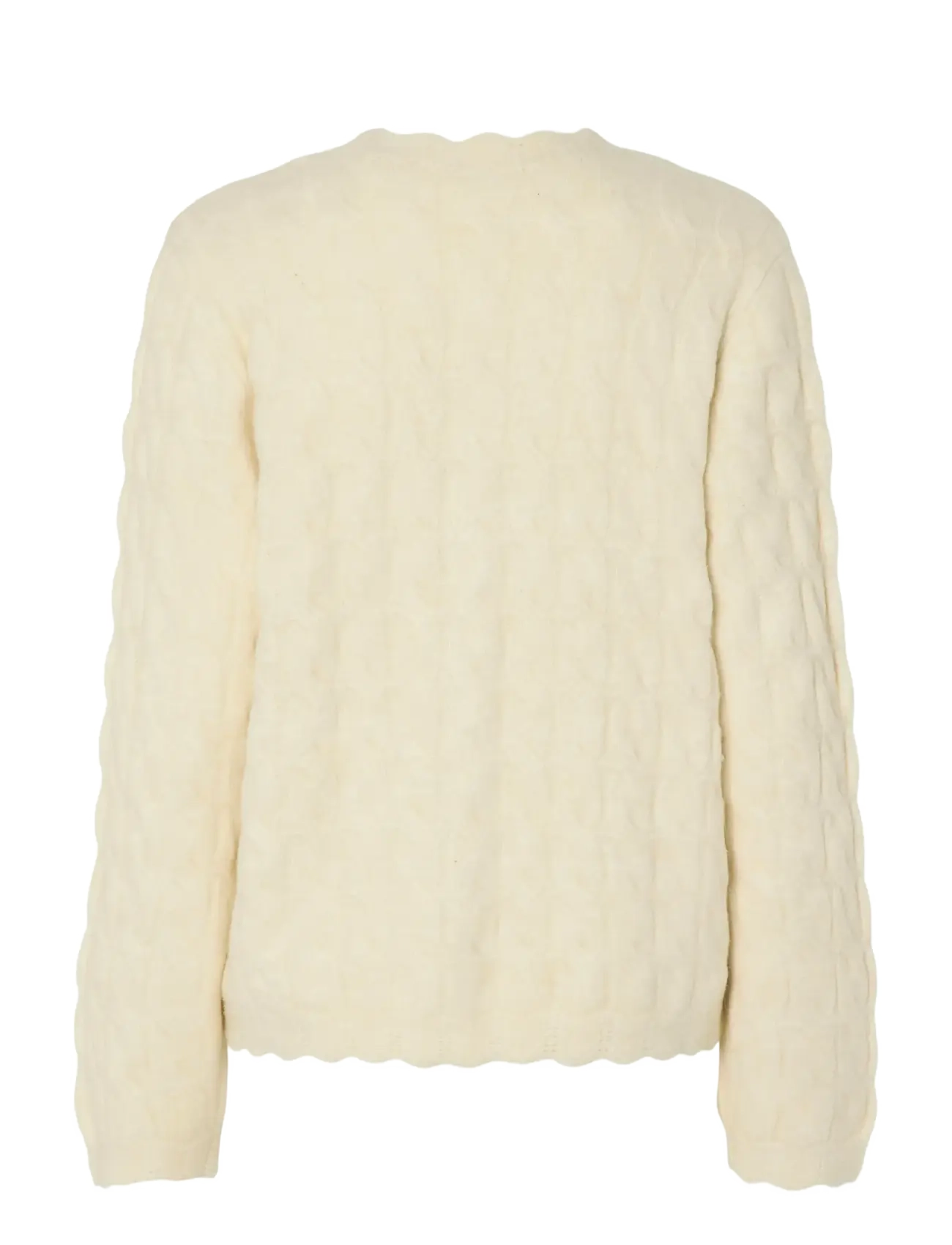 YAS - YASBUBERA LS KNIT CARDIGAN S. NOOS - gilets - birch - 2