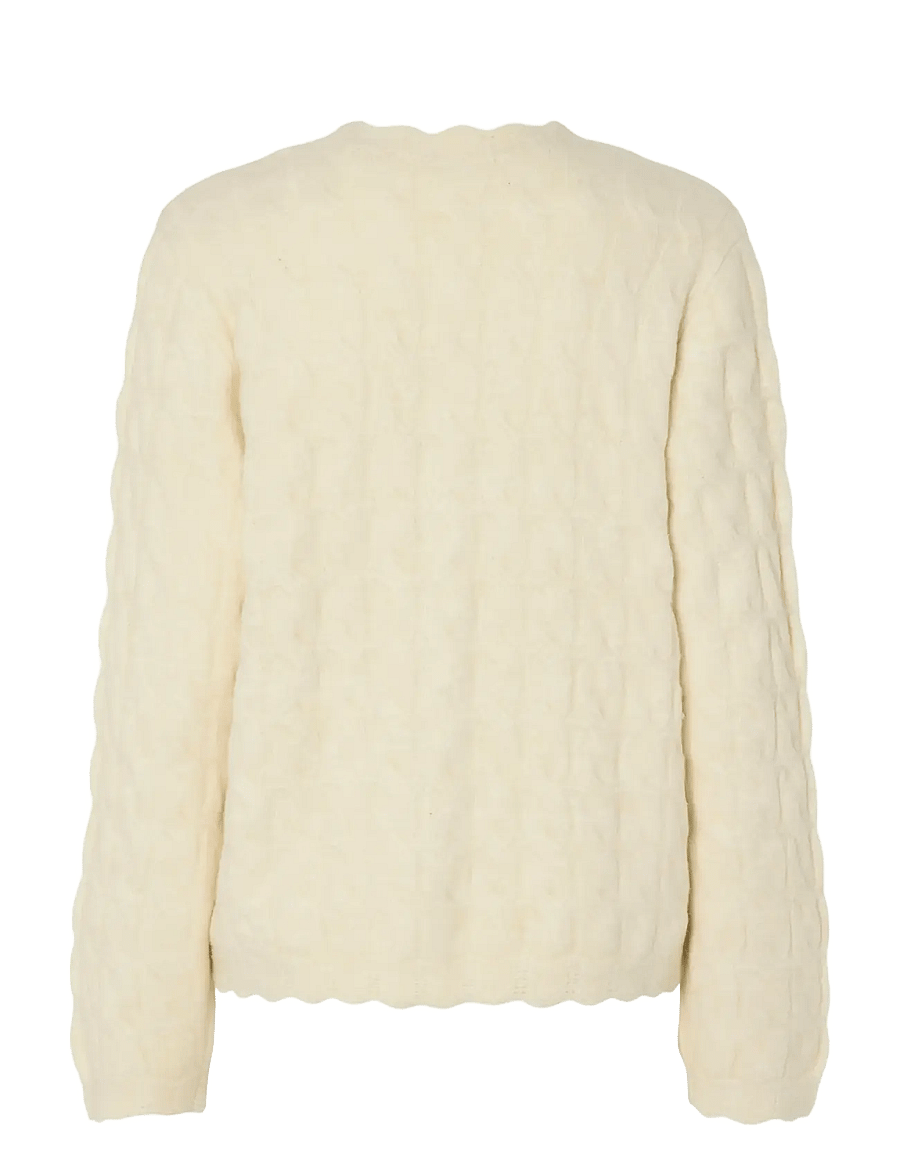YAS - YASBUBERA LS KNIT CARDIGAN S. NOOS - gilets - birch - 2