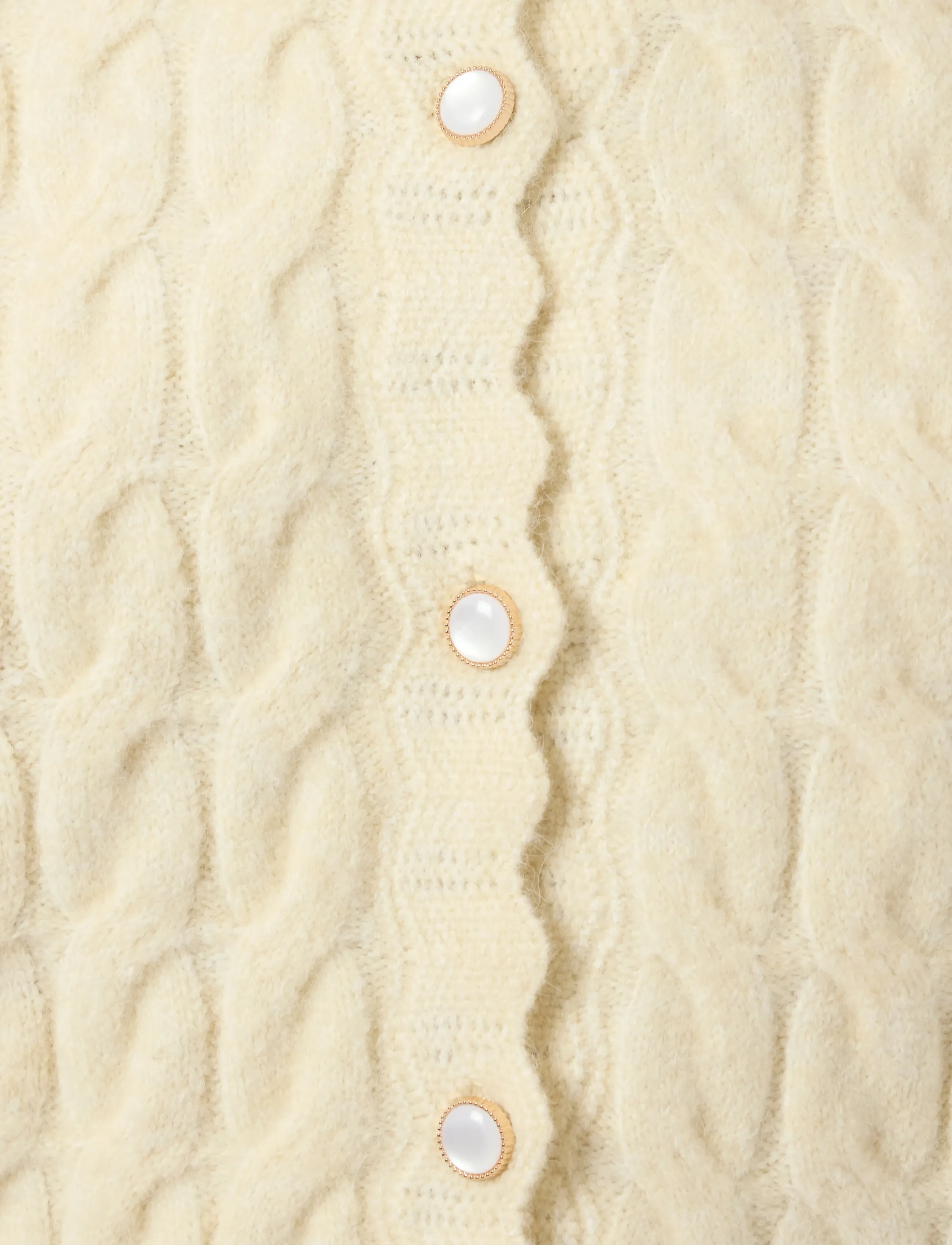 YAS - YASBUBERA LS KNIT CARDIGAN S. NOOS - gilets - birch - 4