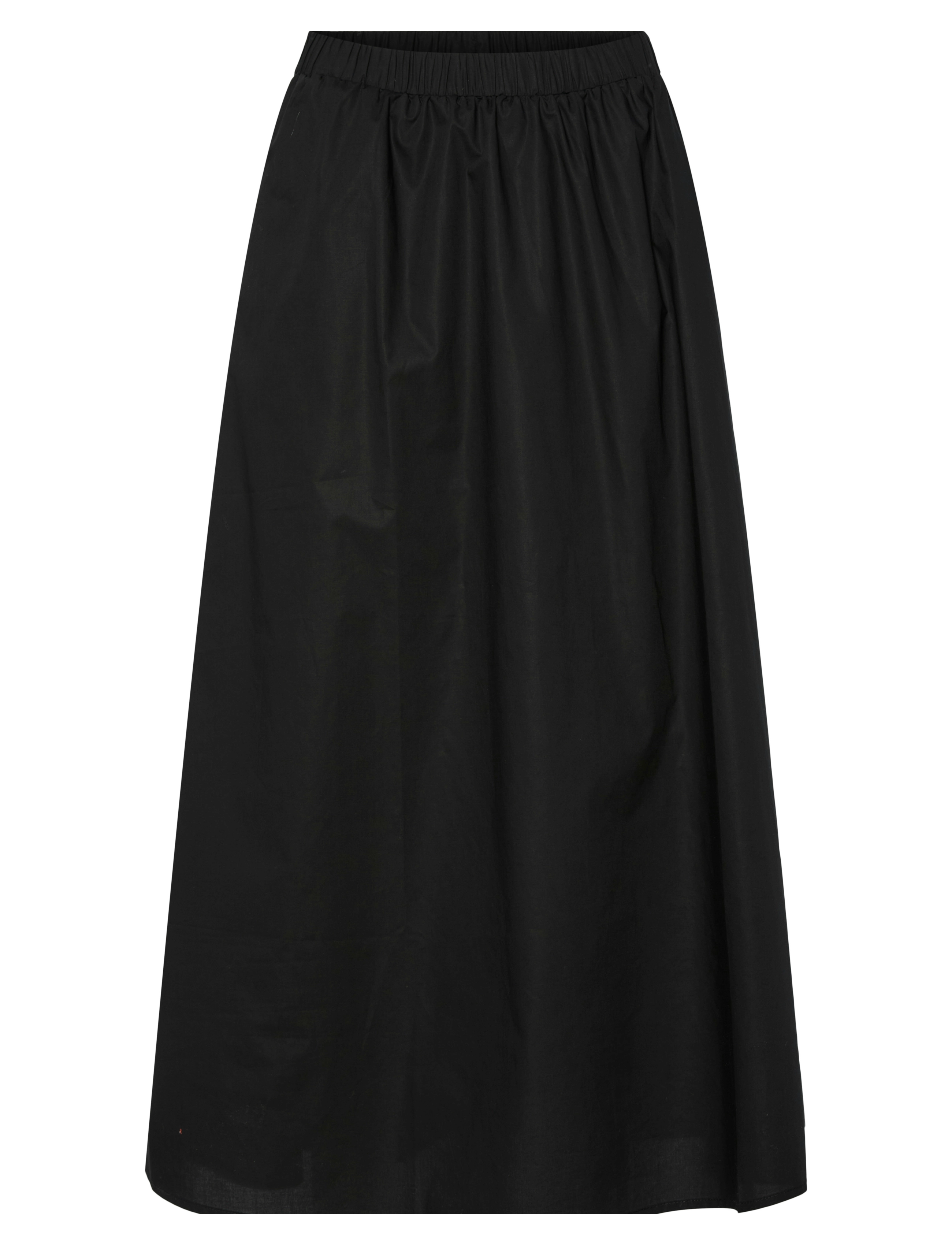 YAS YASULEA HW  LONG SKIRT - Midi nederdele - BLACK / black
