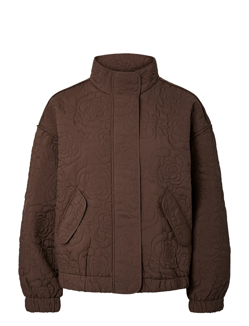 YAS - YASFIPURA LS QUILTED JACKET S. NOOS - vårjackor - chocolate brown - 1