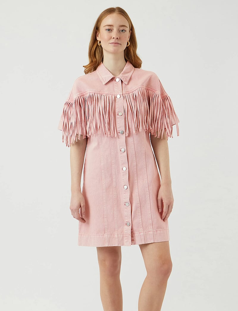 YAS - YASSUN 2/4 DENIM DRESS - FEST - kreklkleitas - zephyr - 0