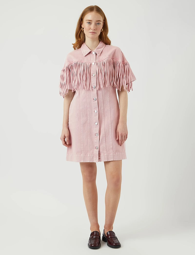 YAS - YASSUN 2/4 DENIM DRESS - FEST - kreklkleitas - zephyr - 4