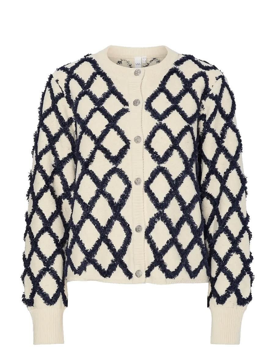 YAS - YASZIGLY LS KNIT CARDIGAN S. NOOS - cardigans - birch - 0