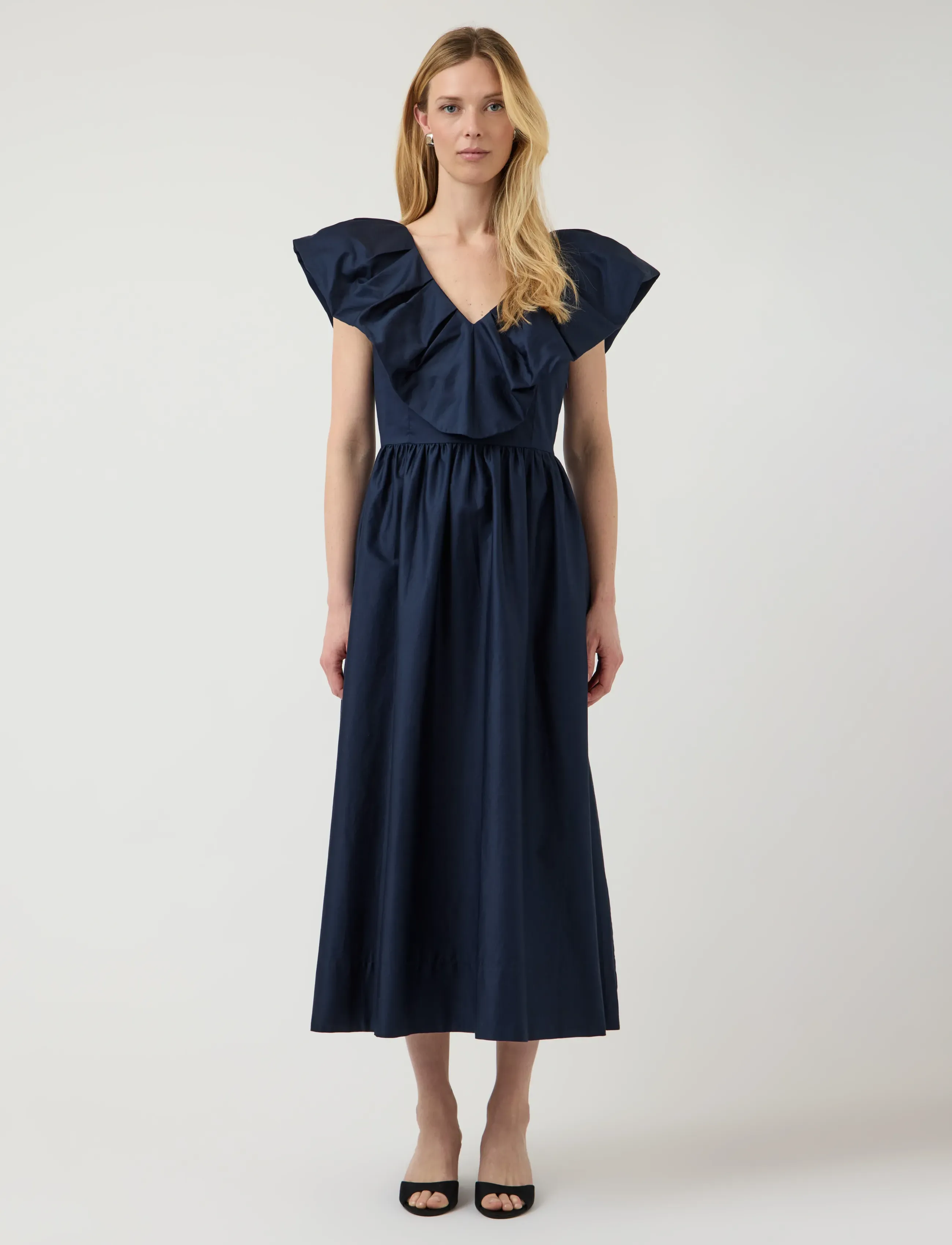 YAS YASSALSY SS LONG DRESS - Sukienki - NAVY BLAZER / navy