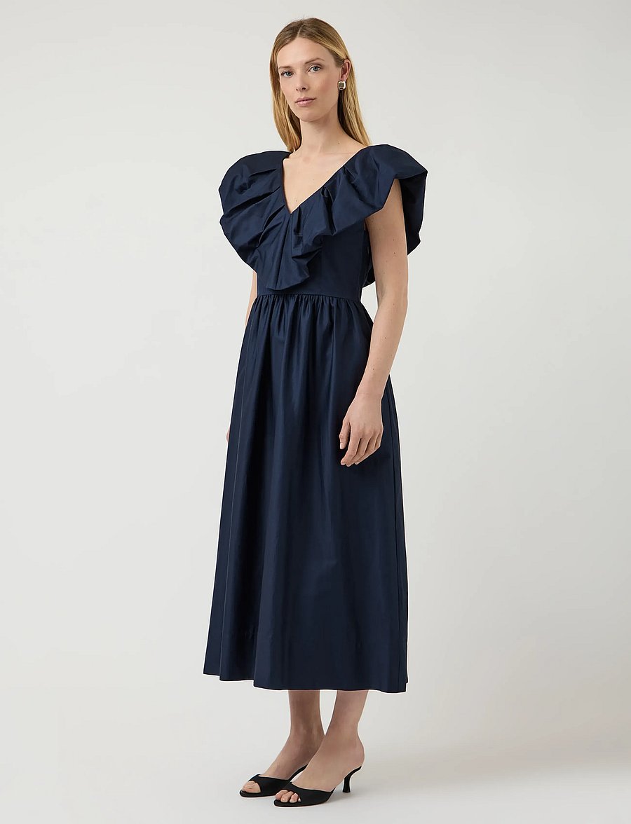 YAS - YASSALSY SS LONG DRESS - suvekleidid - navy blazer - 4