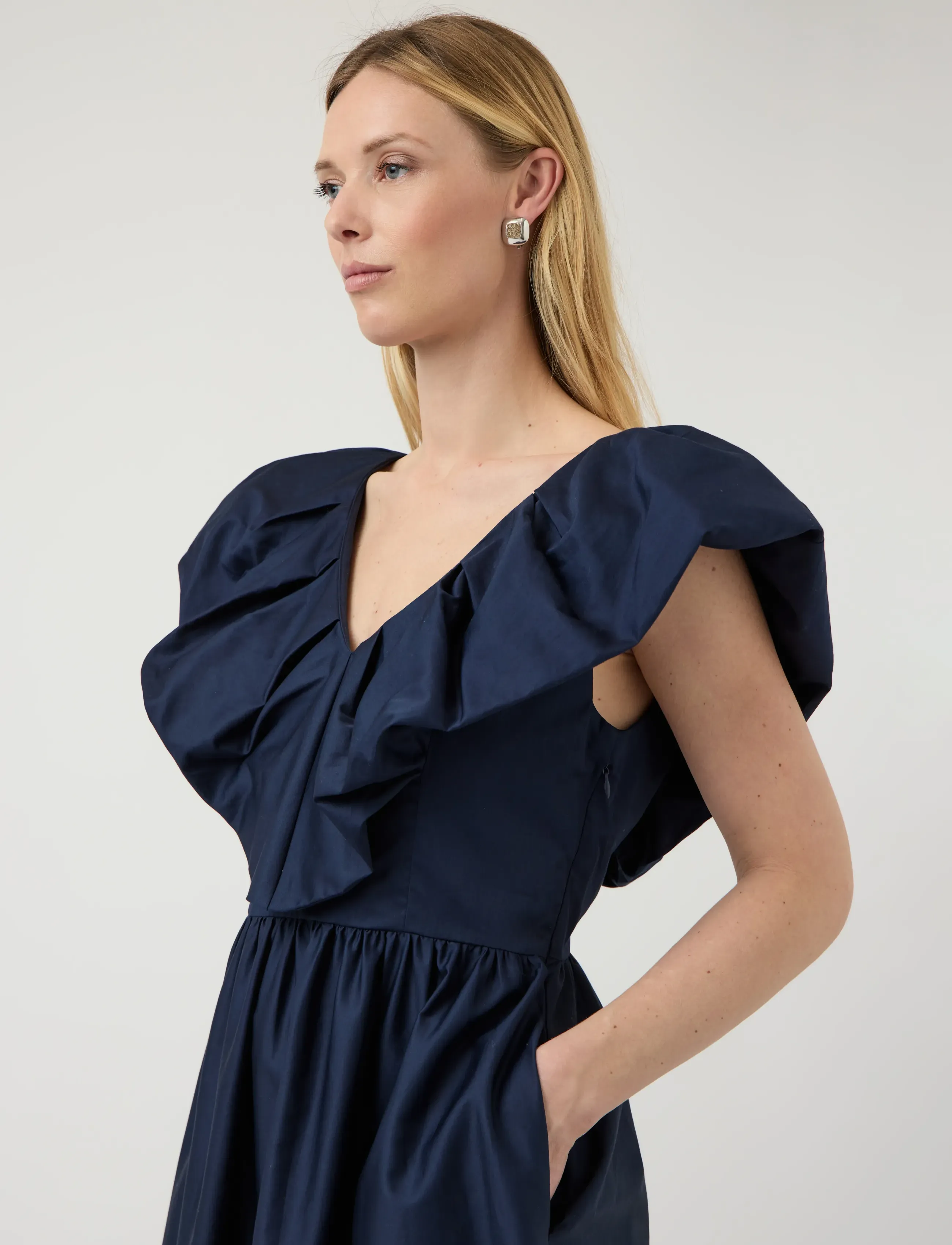 YAS - YASSALSY SS LONG DRESS - summer dresses - navy blazer - 5